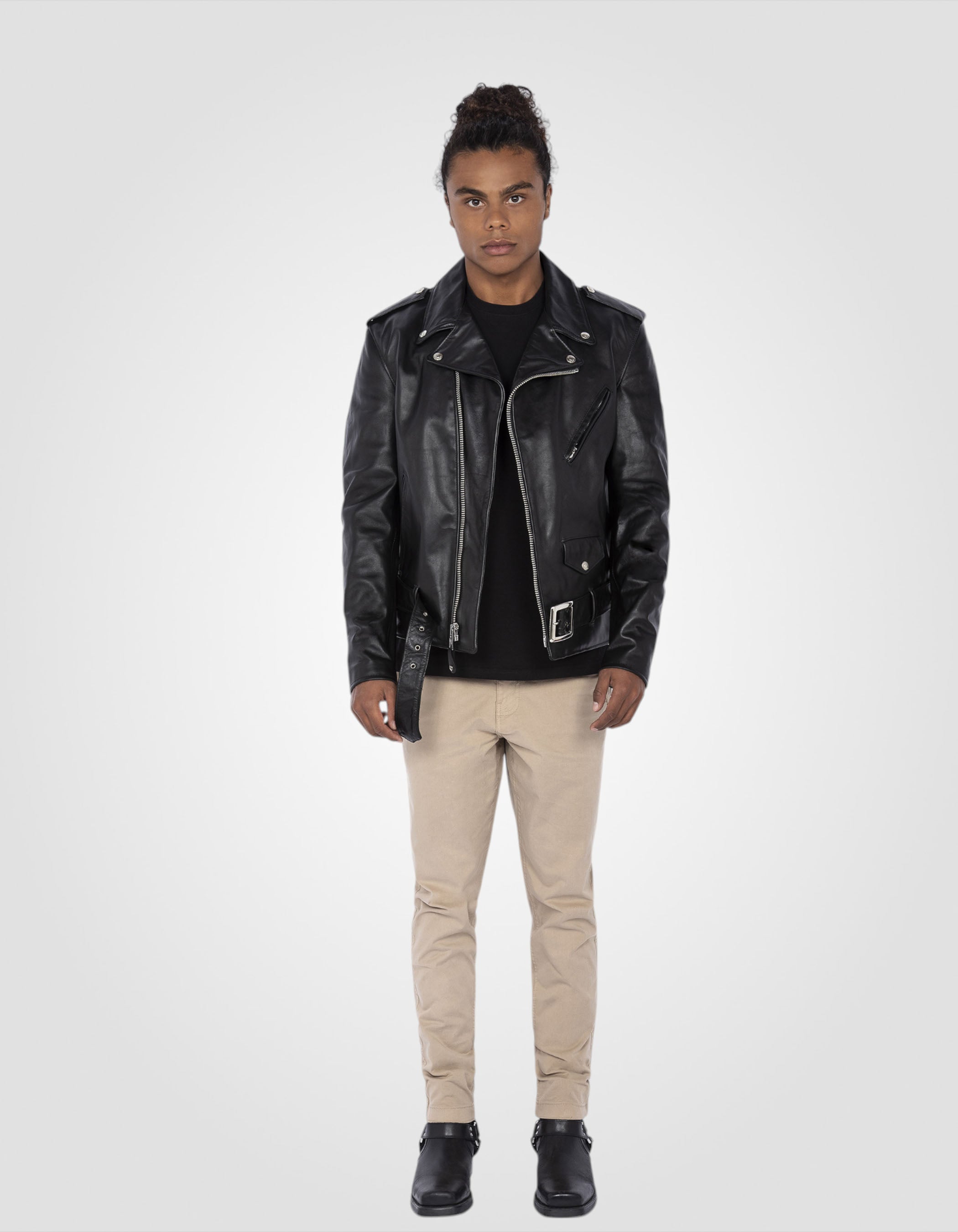 Iconic Perfecto® biker jacket, soft cowhide leather-1