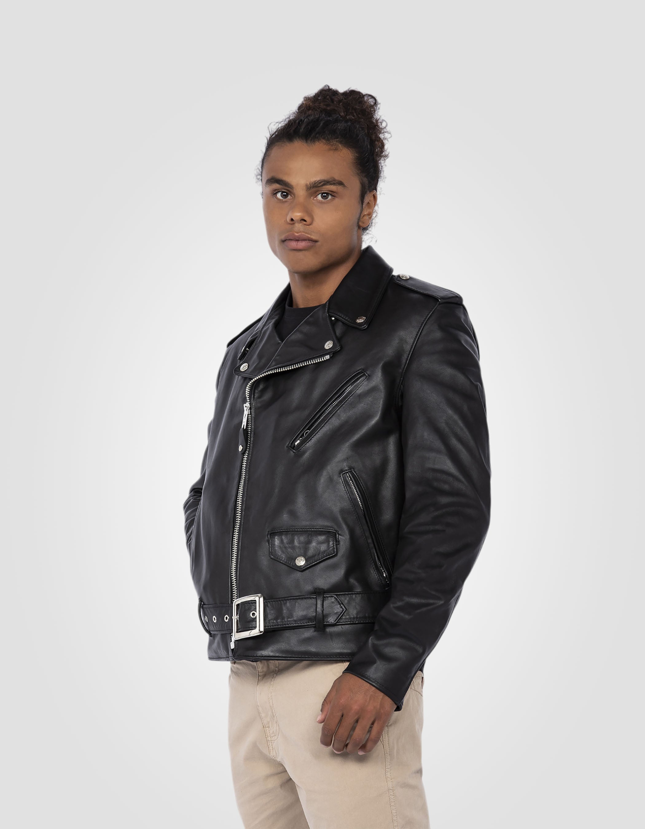 Iconic Perfecto® biker jacket, soft cowhide leather-5