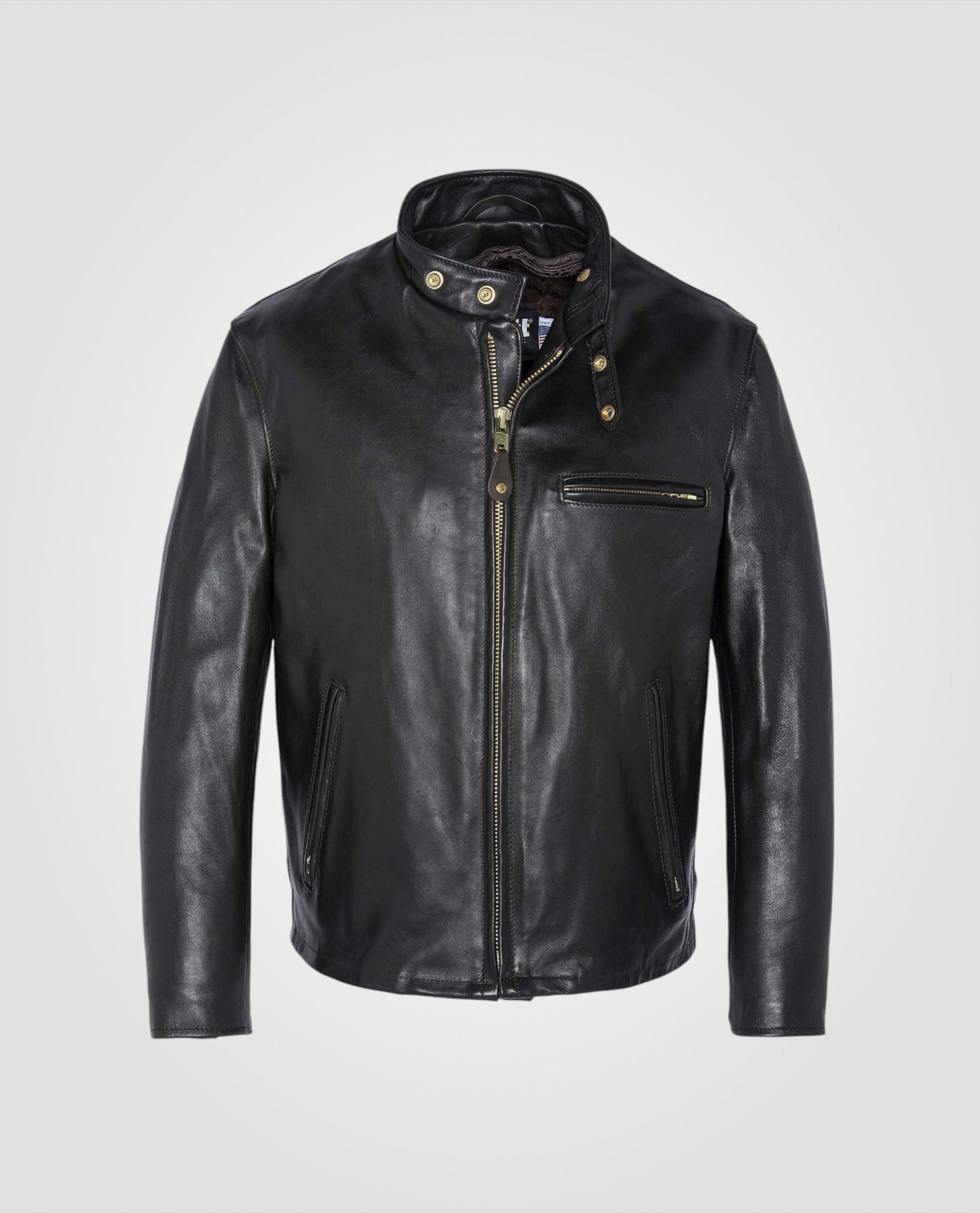 Iconic café racer biker Jacket, cowhide leather-2