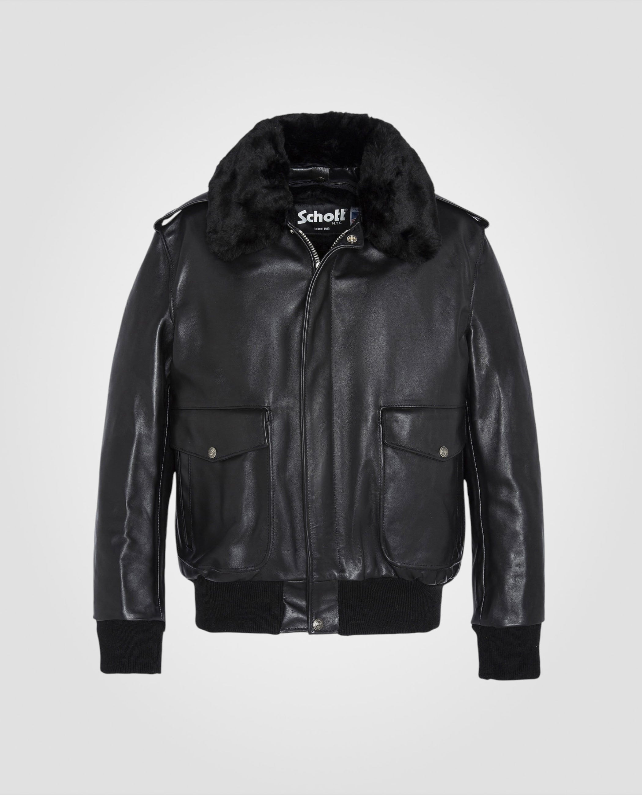 Iconic A-2 Flight jacket, cowhide leather-1