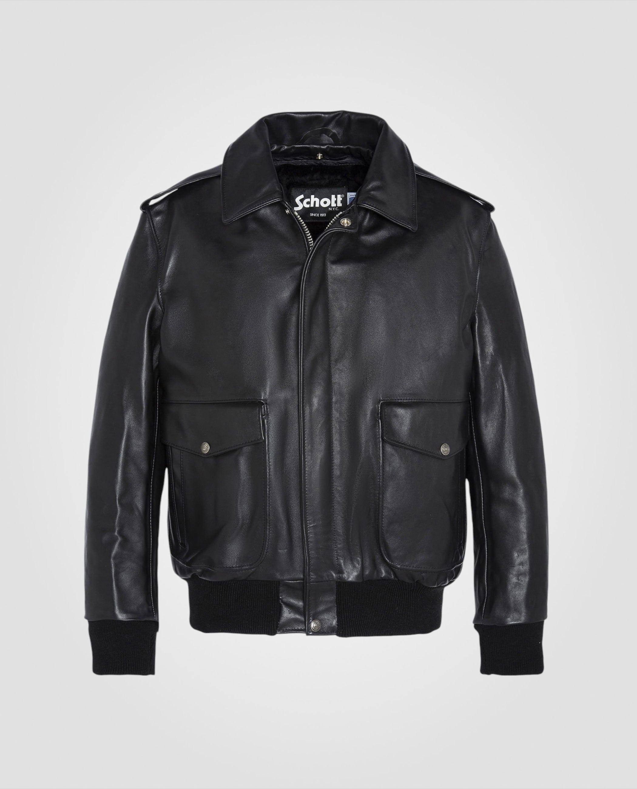 Iconic A-2 Flight jacket, cowhide leather-3