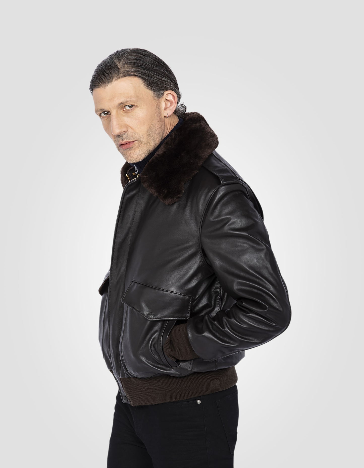 Iconic A-2 Flight jacket, cowhide leather