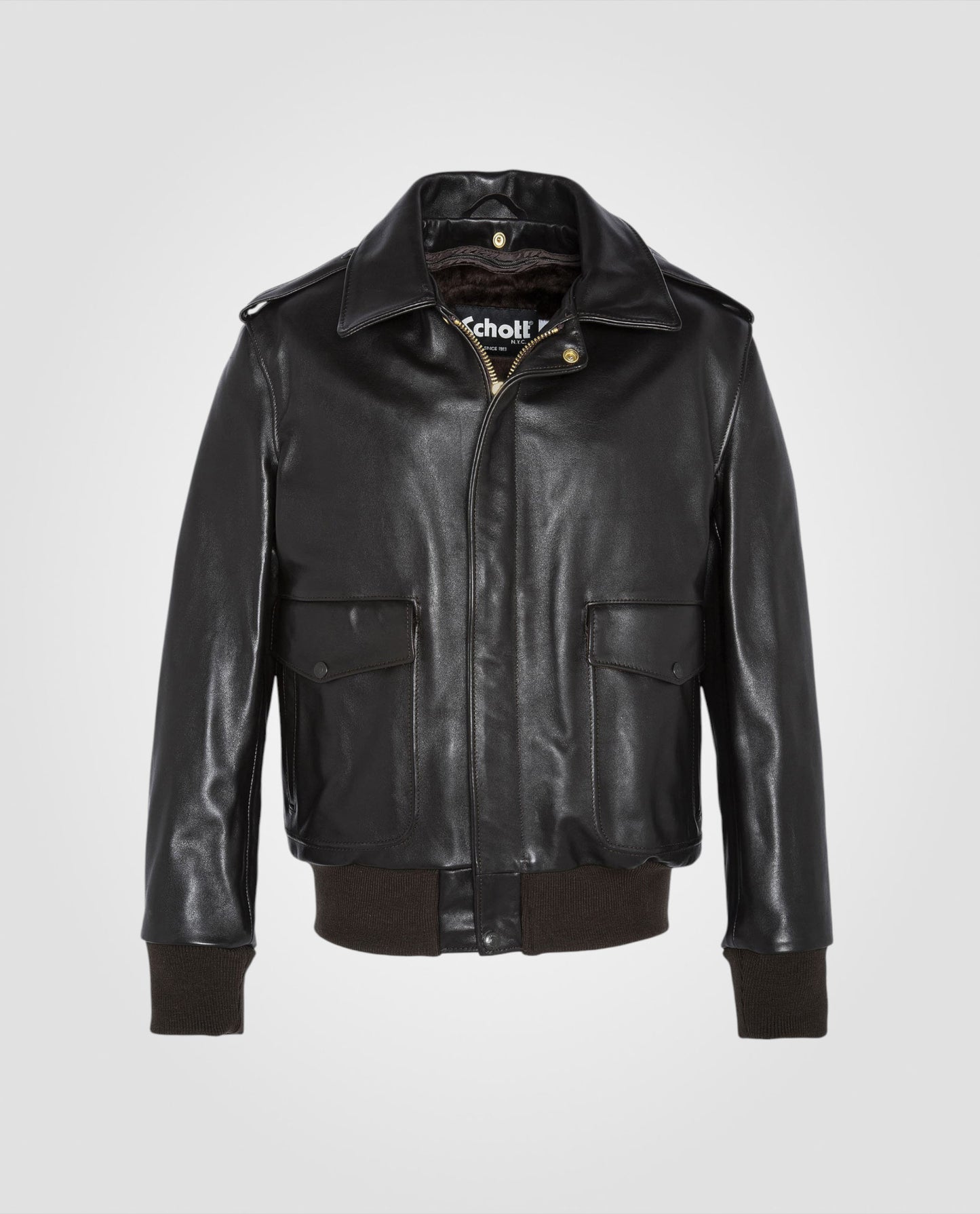 Iconic A-2 Flight jacket, cowhide leather