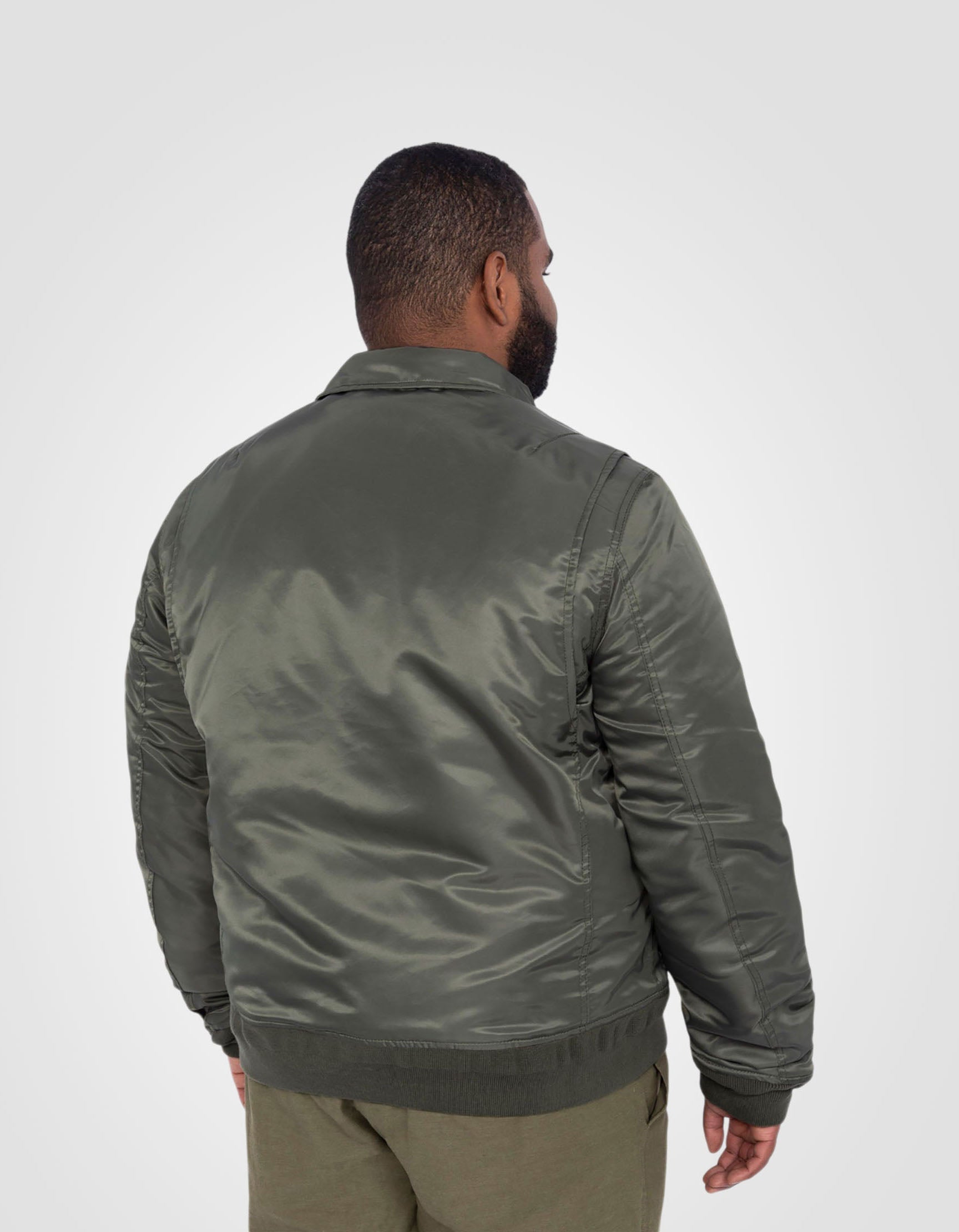 Recycled Nylon CWU Bomber jacket, slim fit, plus size-6