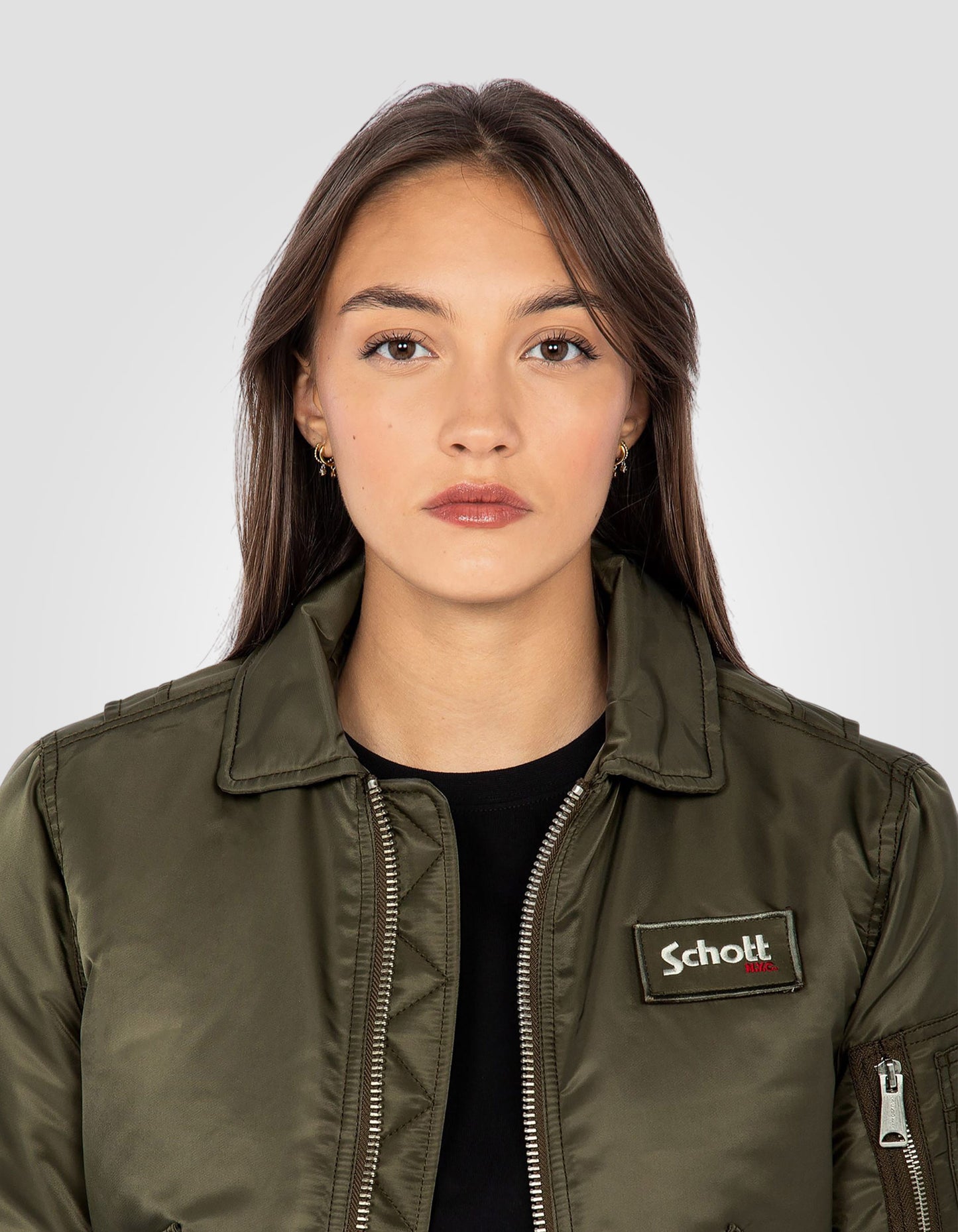 Recycled Nylon CWU Bomber jacket, slim fit