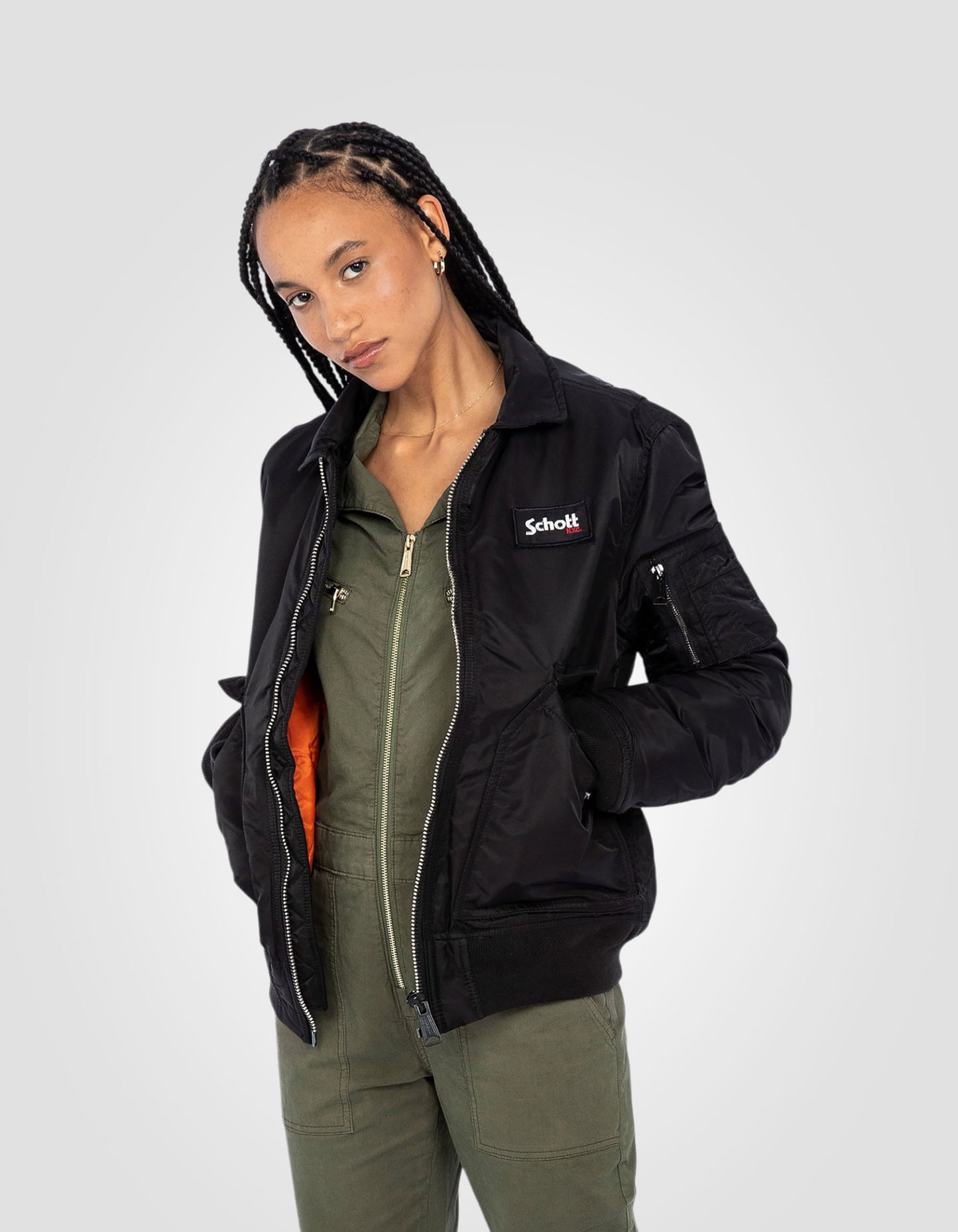 CWU-Bomberjacke aus recyceltem Nylon 