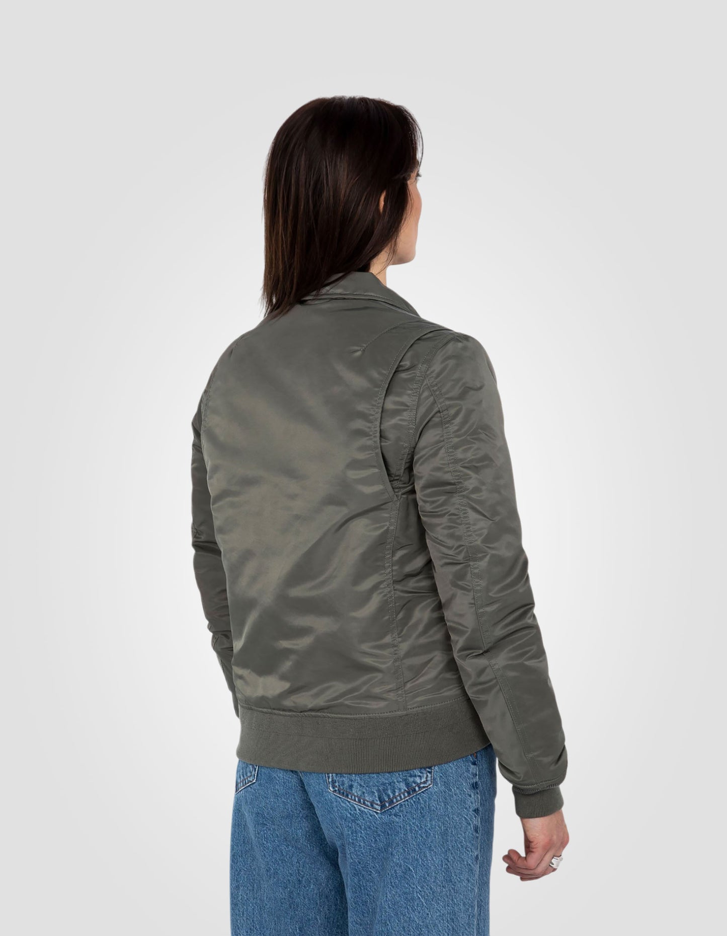 Recycled Nylon CWU Bomber jacket, slim fit