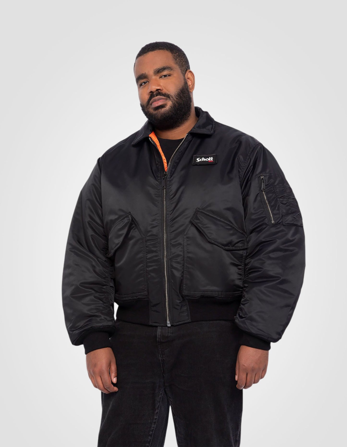 Bomber CWU coupe 90's en nylon recyclé, Grande taille