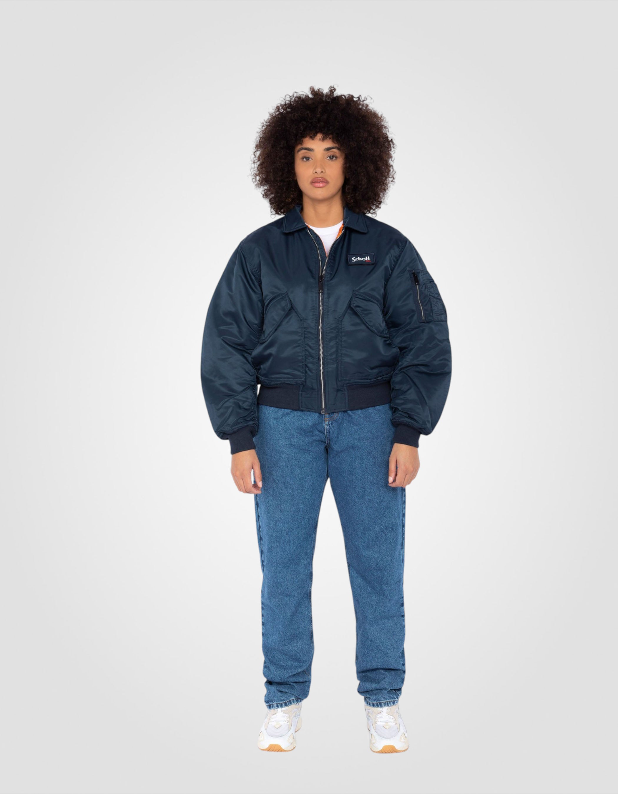 Recycled Nylon CWU 90's Bomber jacket, oversize fit-1