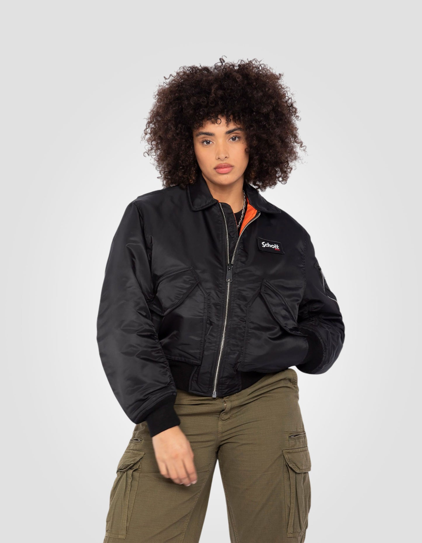 Recycled Nylon CWU 90's Bomber jacket, oversize fit