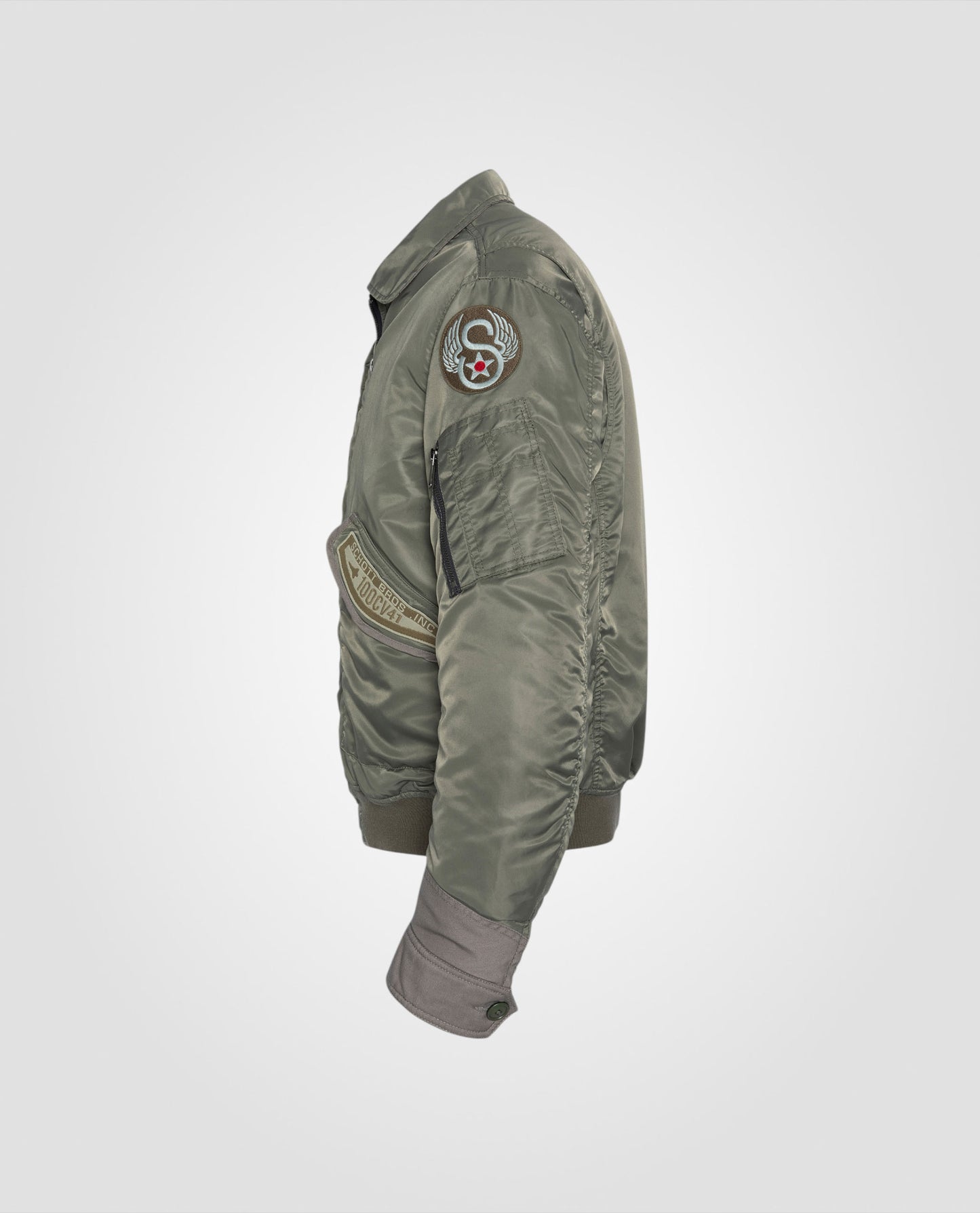 Patched CWU pilot jacket, standard fit