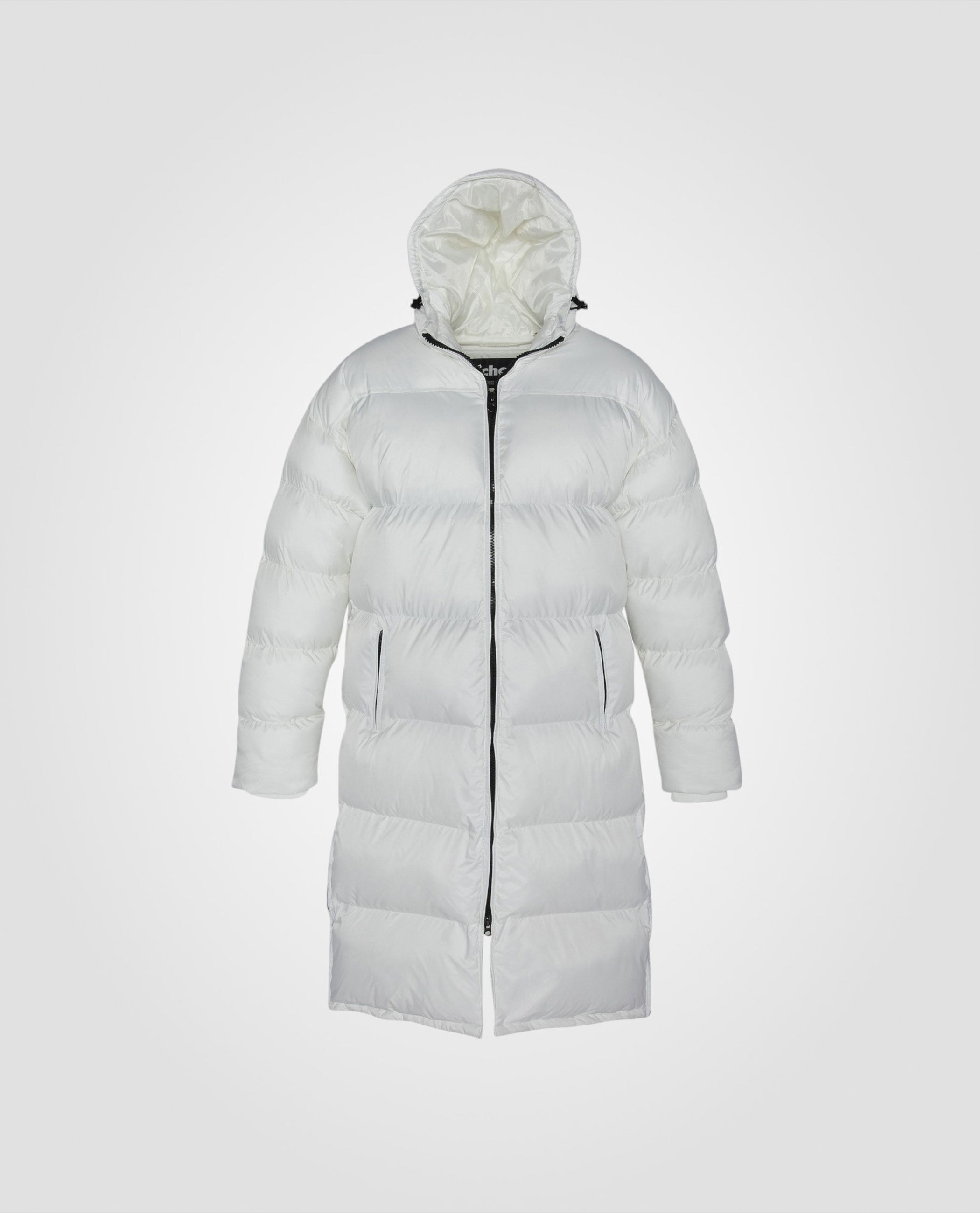 Extra long hooded puffer jacket-2