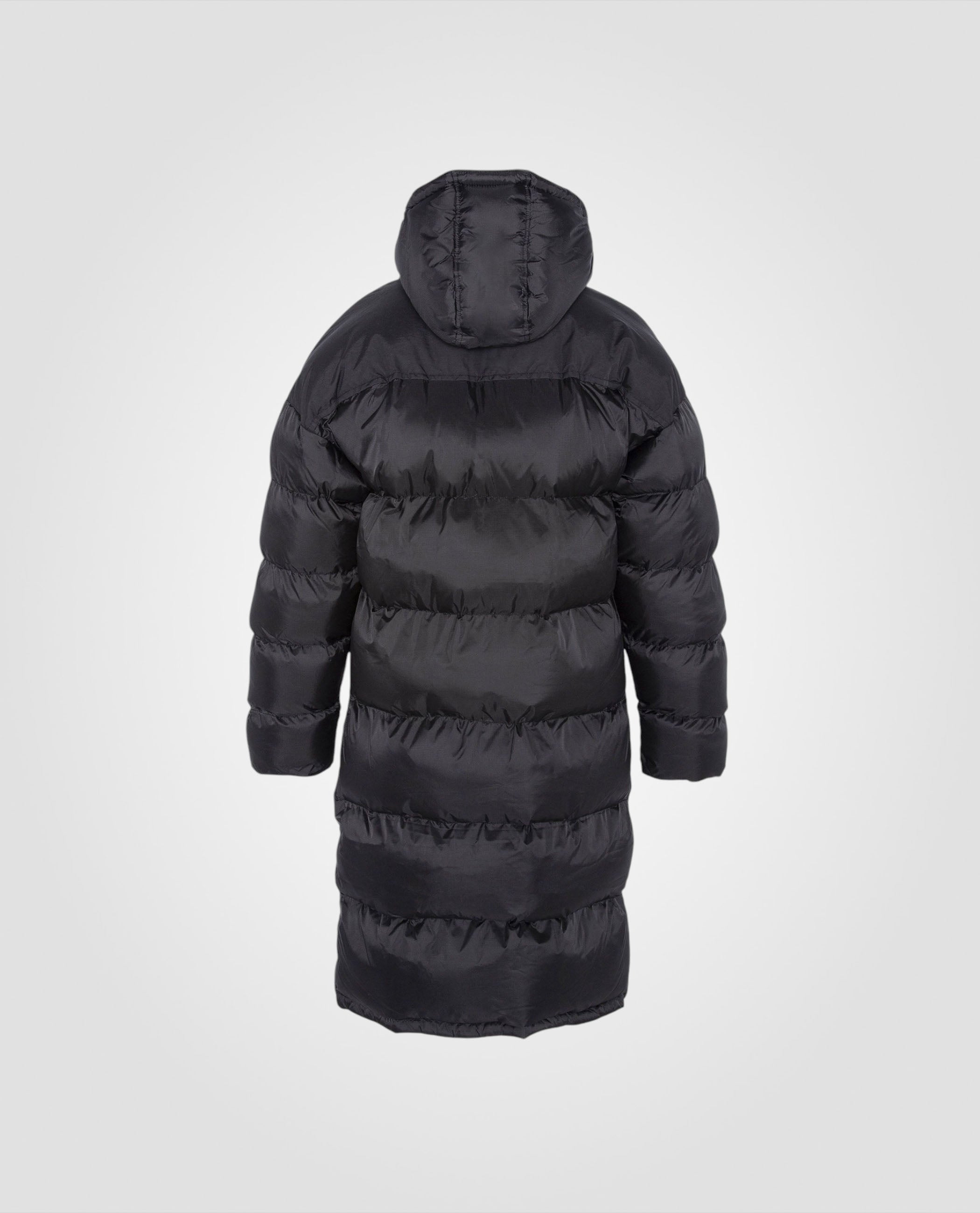 Extra long hooded puffer jacket-6