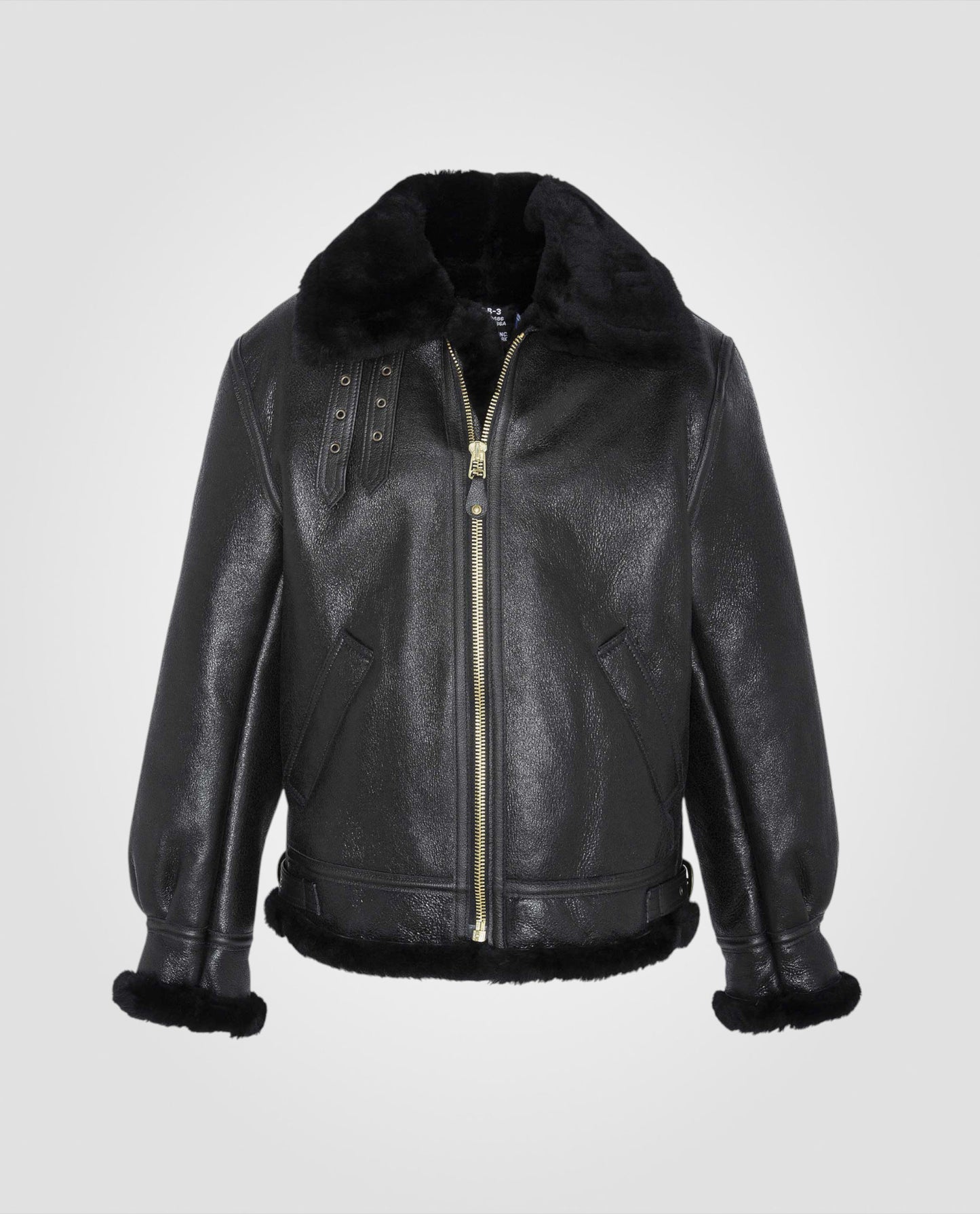 Iconic B-3 bomber jacket, sheepskin leather