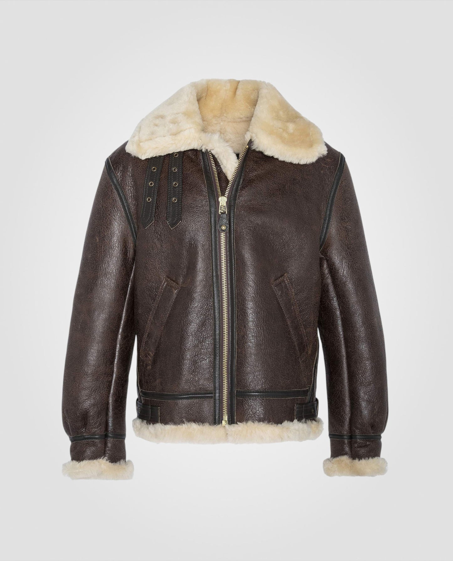 Iconic B-3 bomber jacket, sheepskin leather