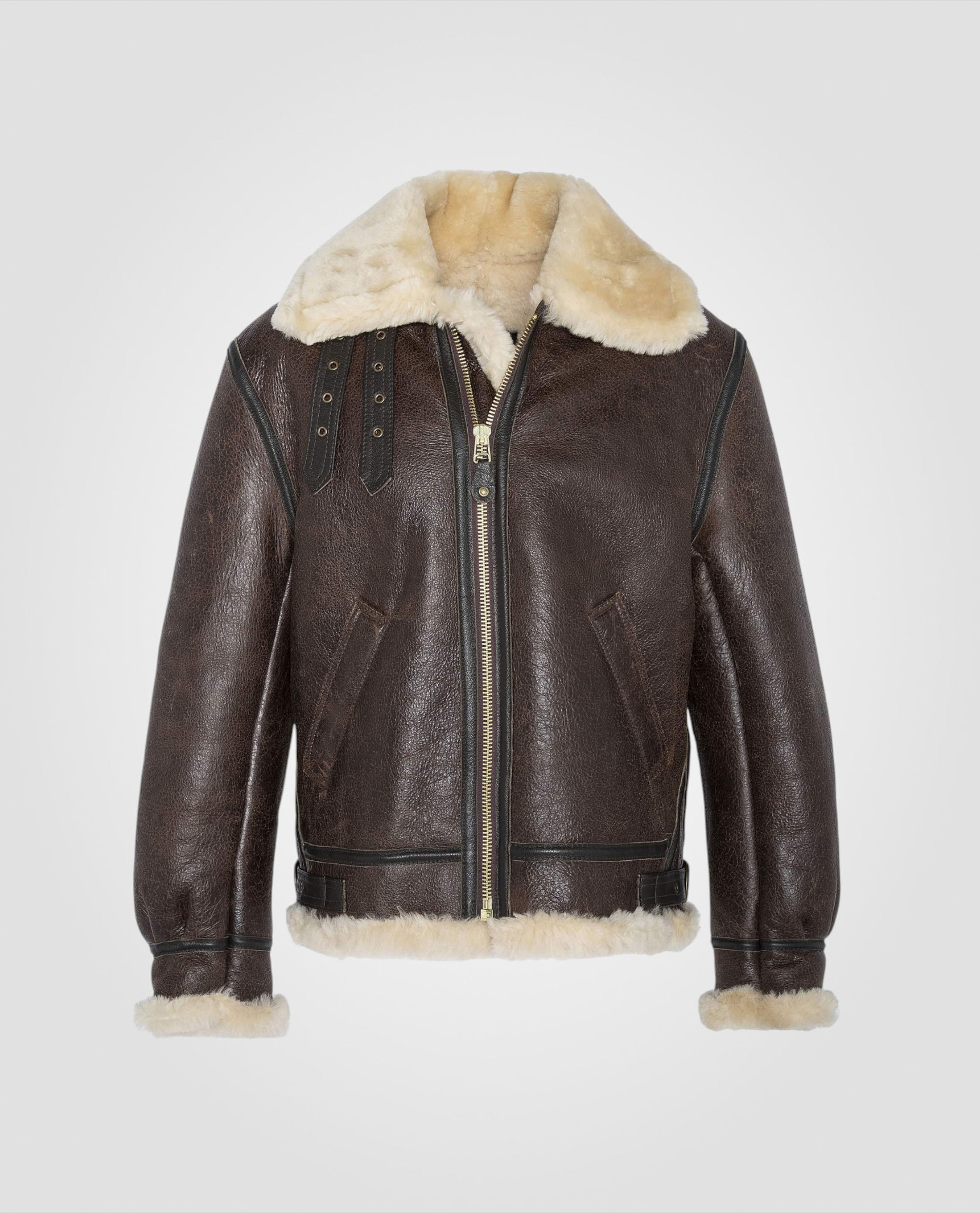 Iconic B-3 bomber jacket, sheepskin leather-2