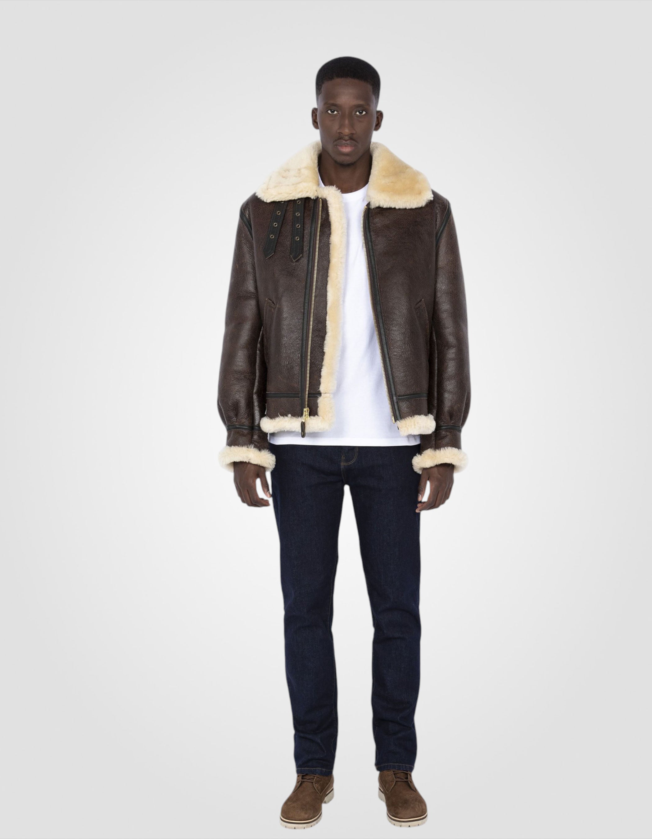 Iconic B-3 bomber jacket, sheepskin leather-1