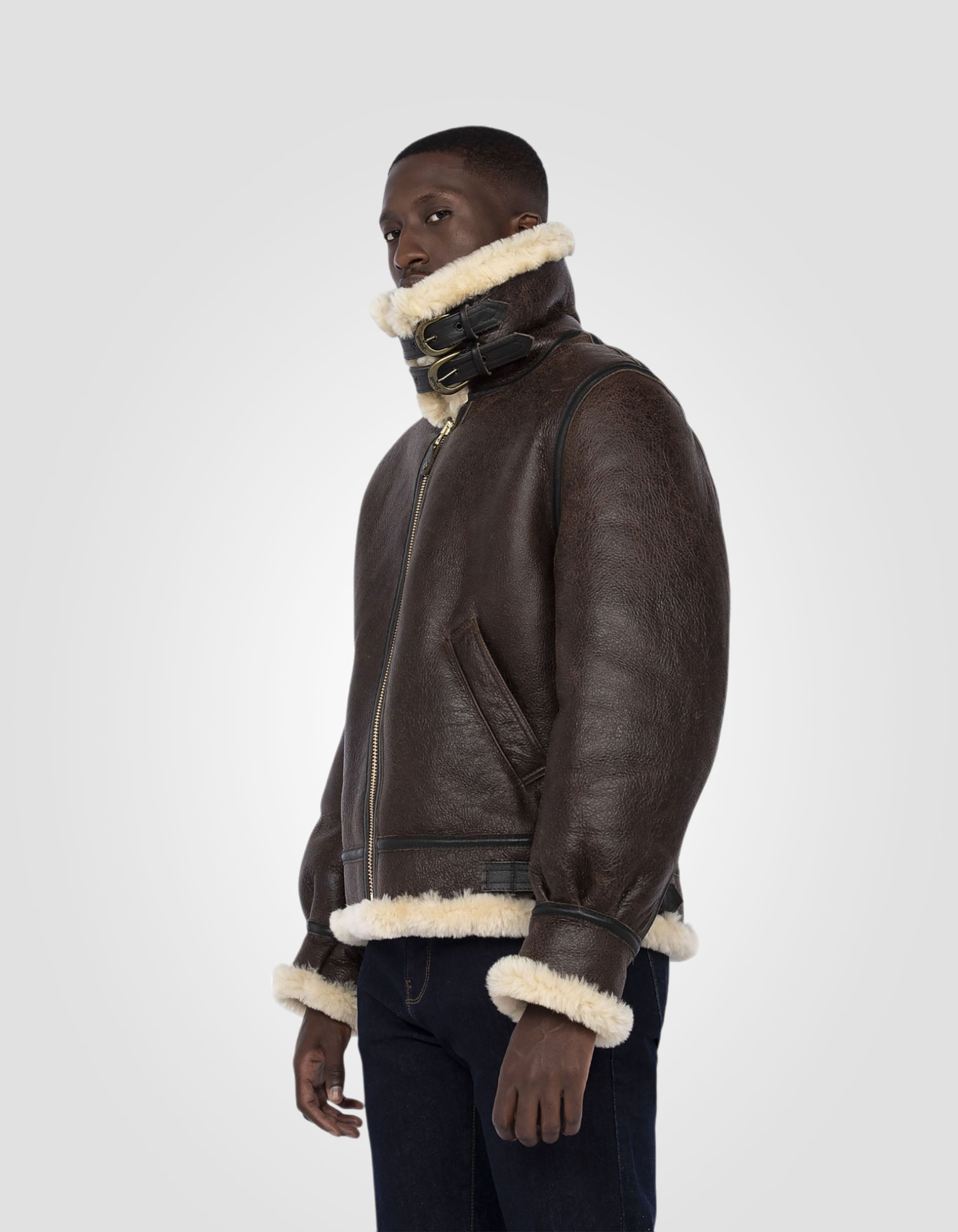 Iconic B-3 bomber jacket, sheepskin leather-5