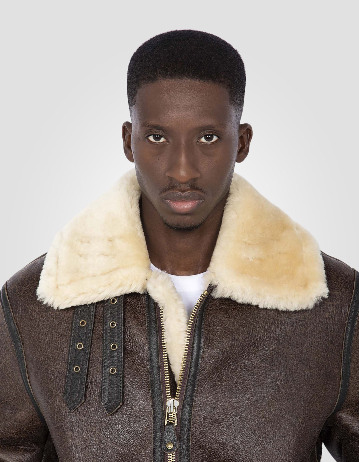 Iconic B-3 bomber jacket, sheepskin leather