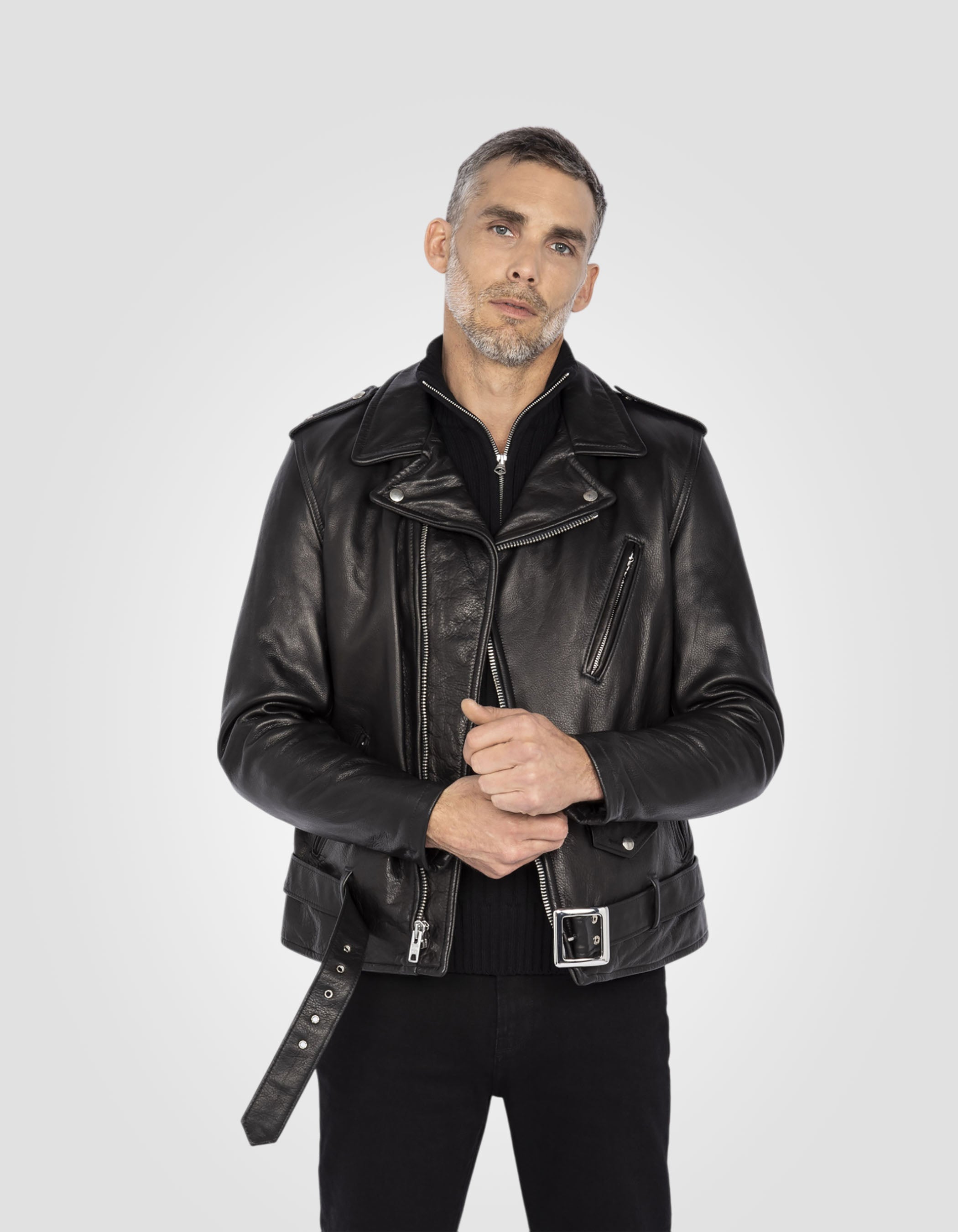 Grained One Star Perfecto® jacket mythical USA, cowhide leather-3