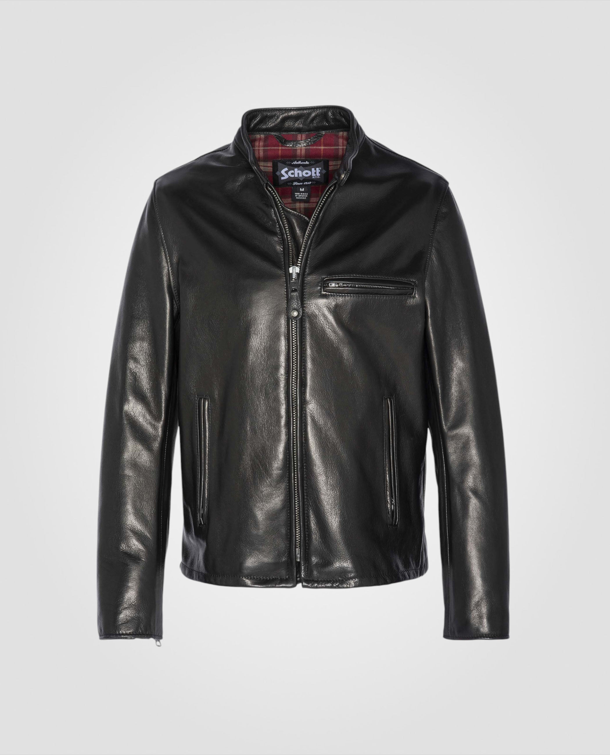 Biker jacket mythical USA, cowhide leather-2