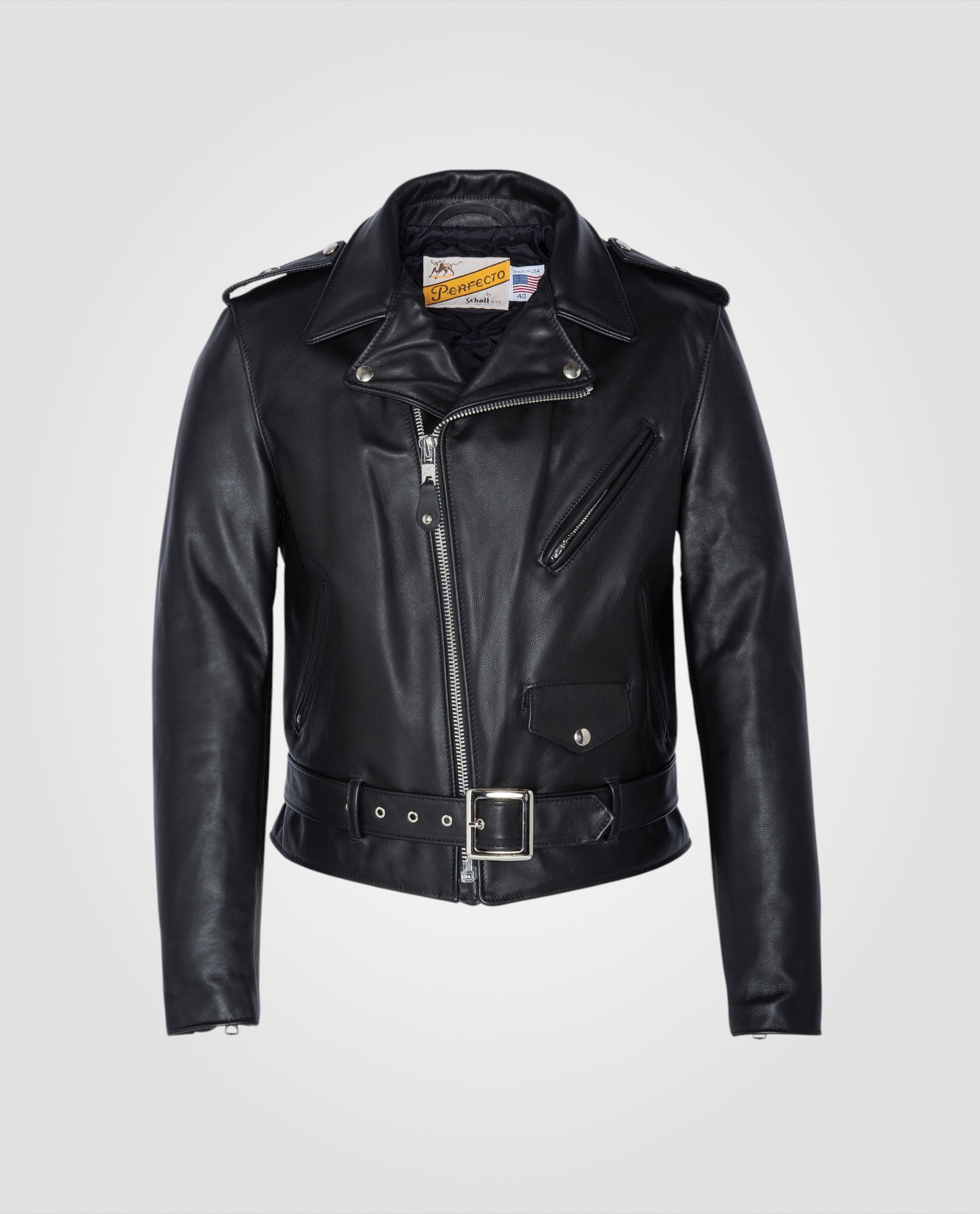 Iconic 1-star Perfecto® jacket, steerhide leather-2