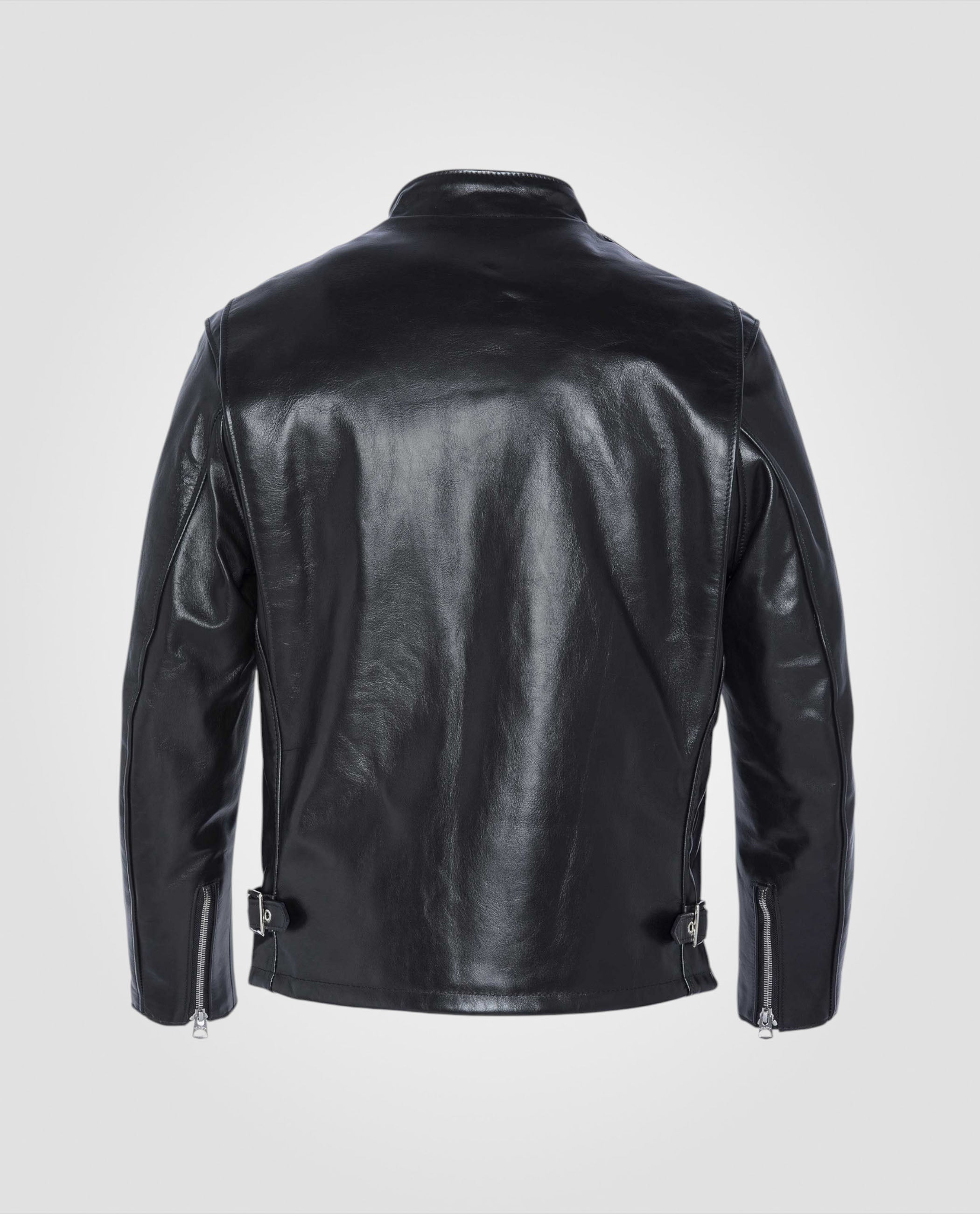 Single rider biker jacket, horsehide leather-7