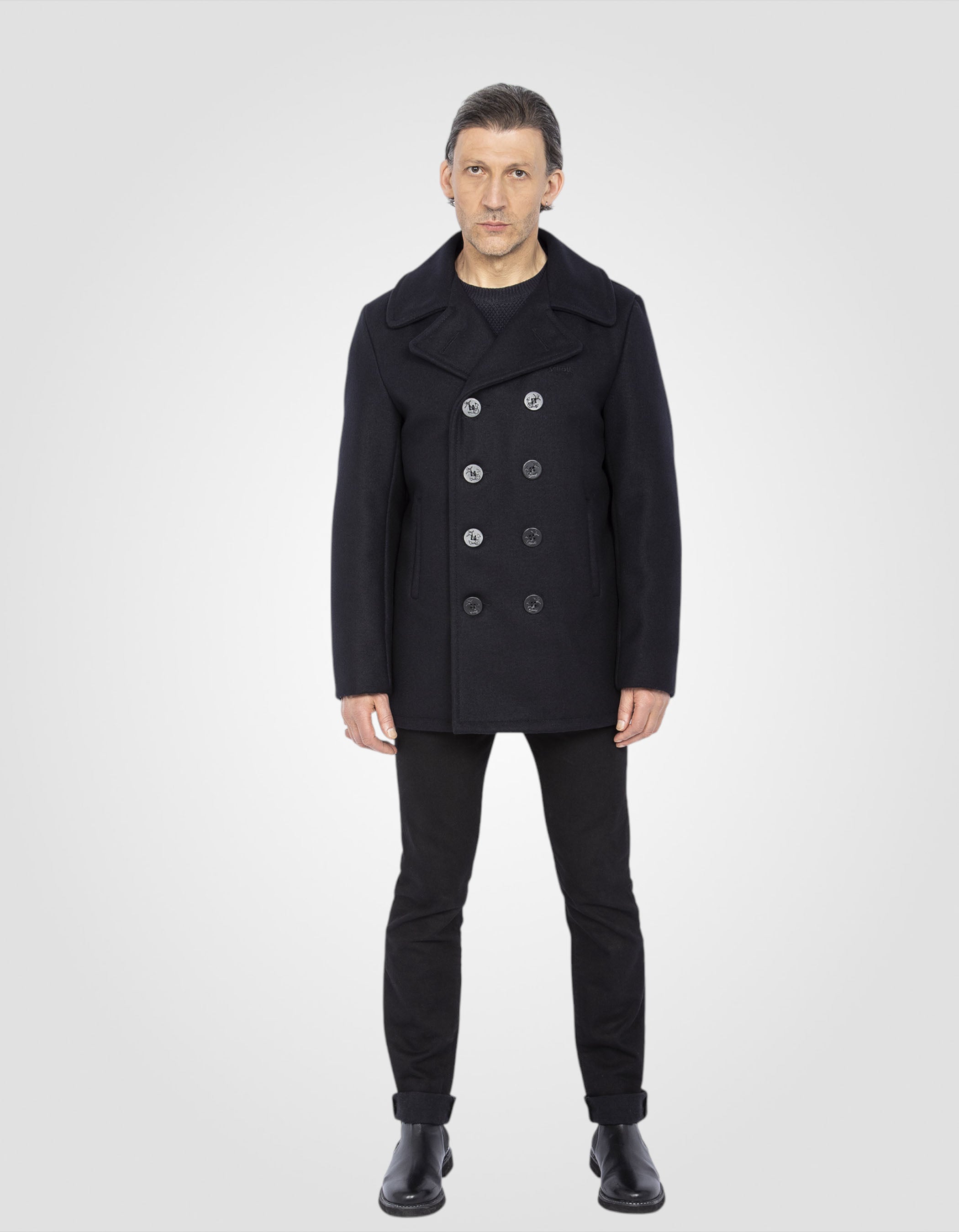 Wool blend peacoat, mythical USA-1