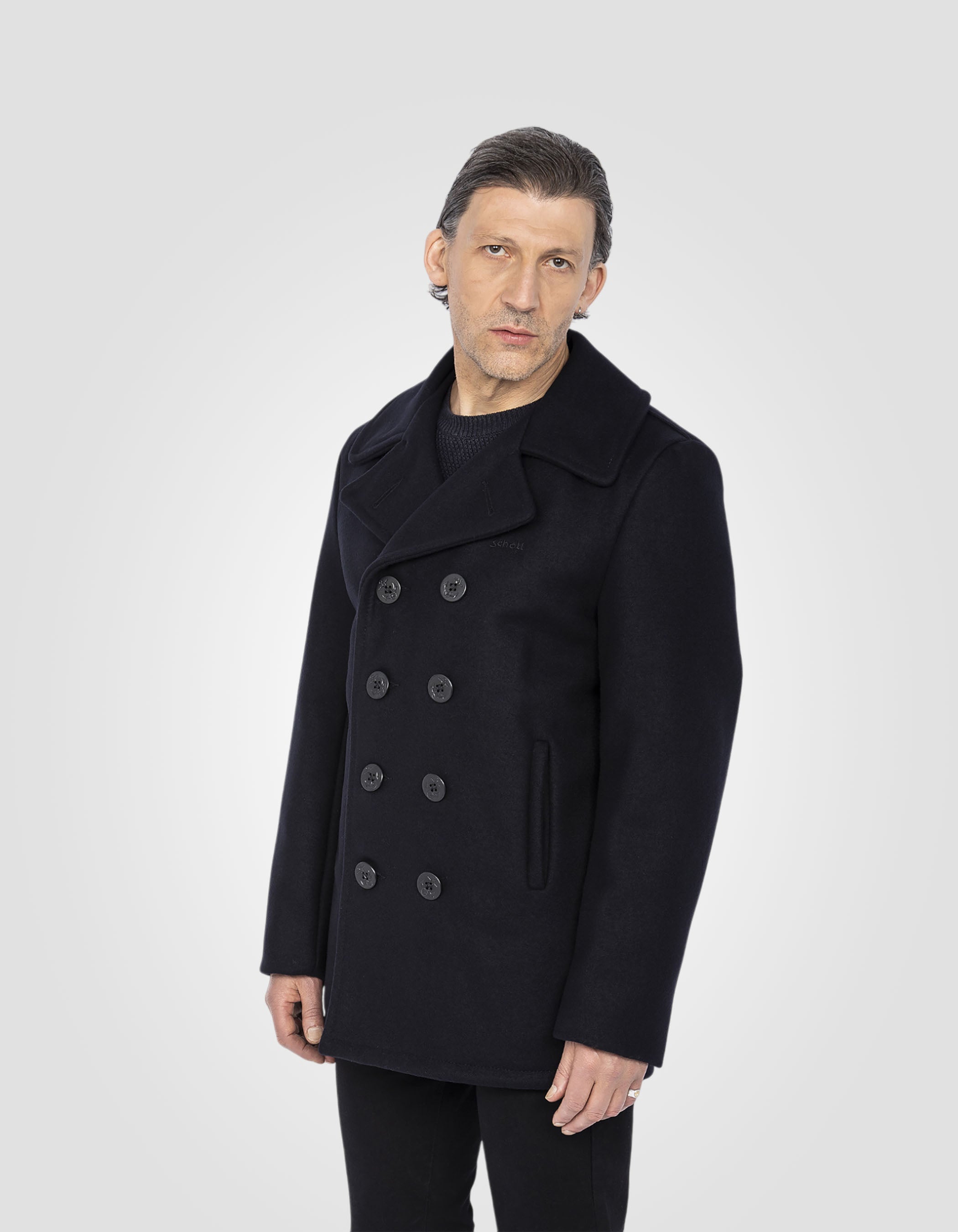 Wool blend peacoat, mythical USA-3