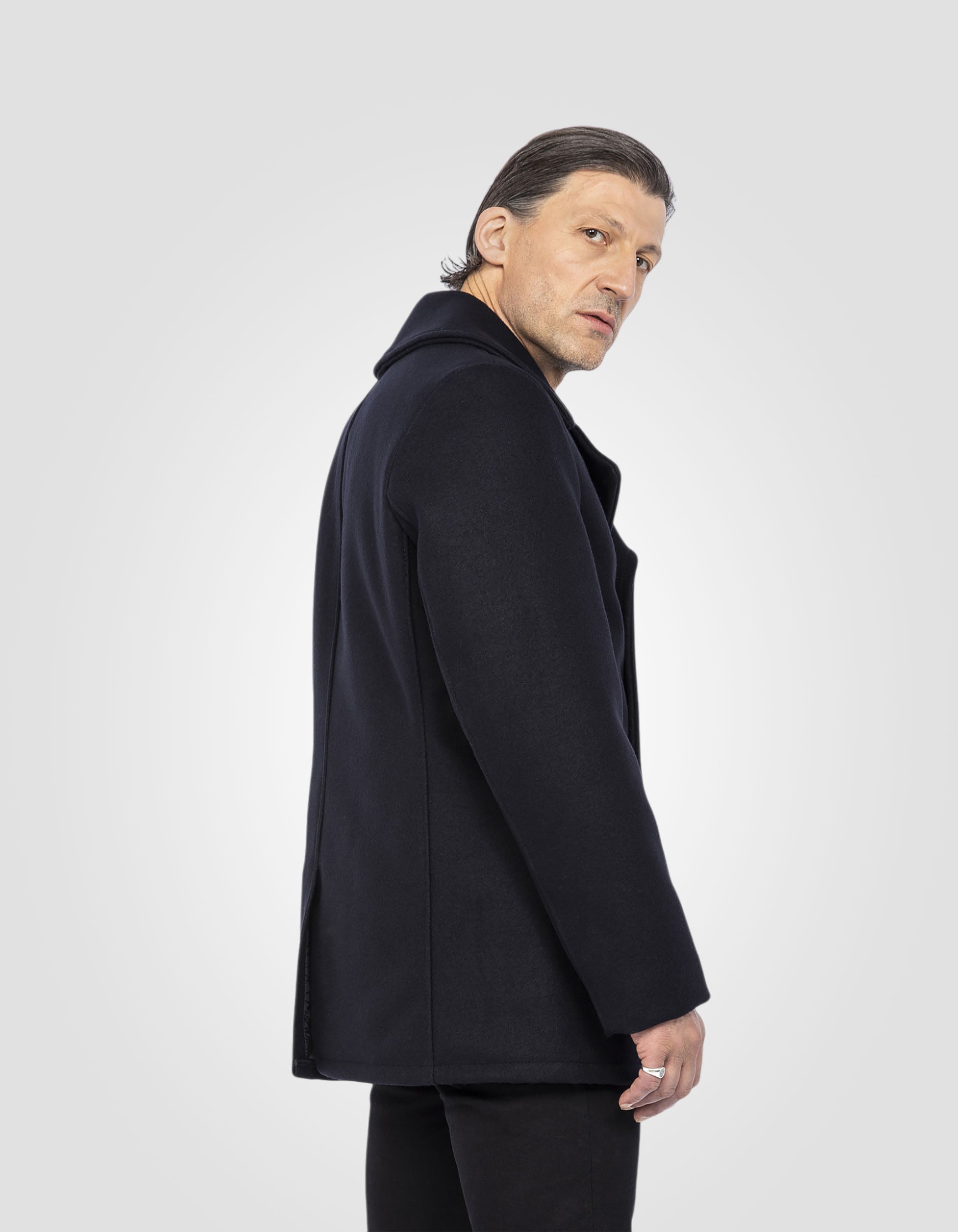 Wool blend peacoat, mythical USA-5