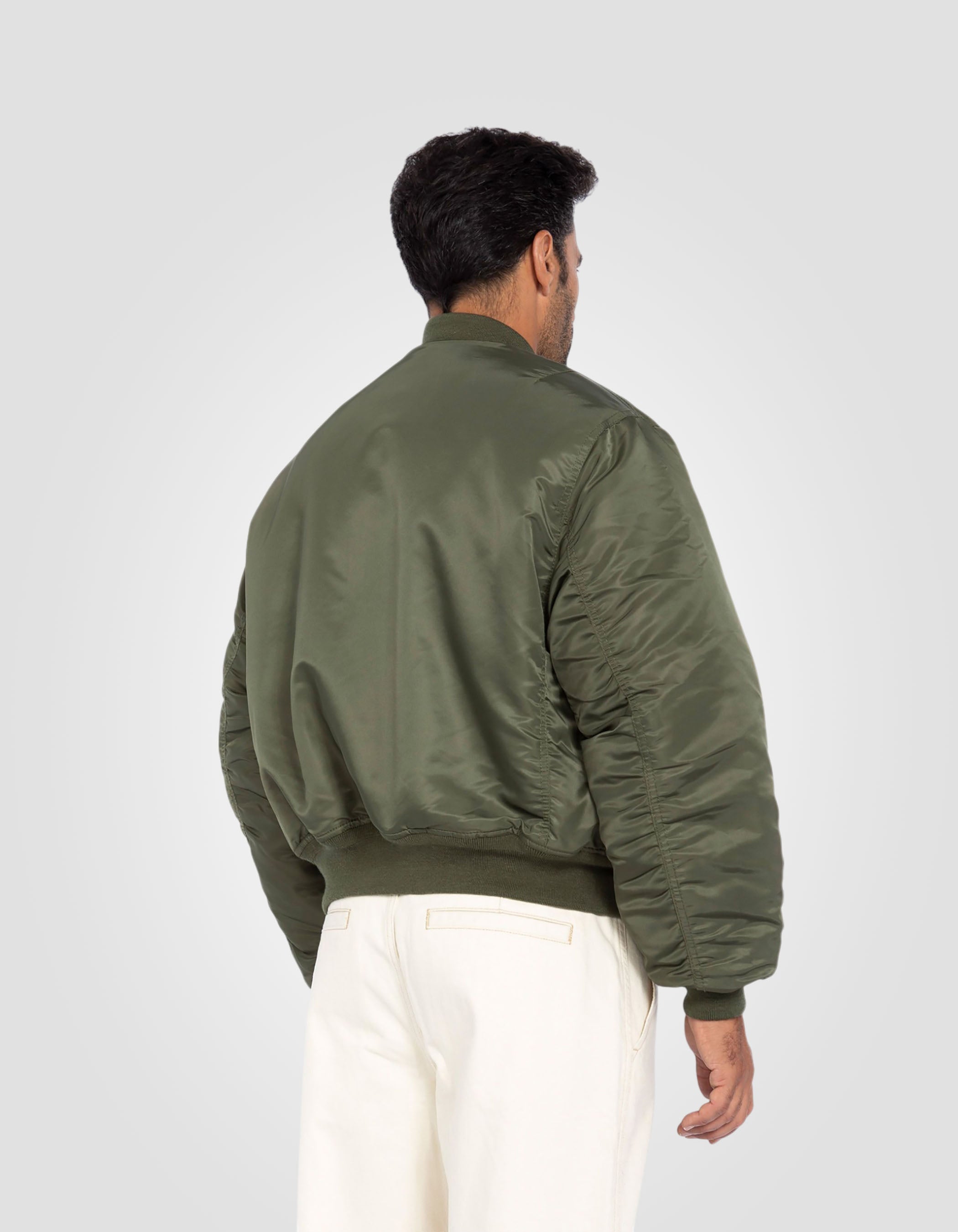 Recycled Nylon MA-1 90's bomber jacket, oversize fit-6