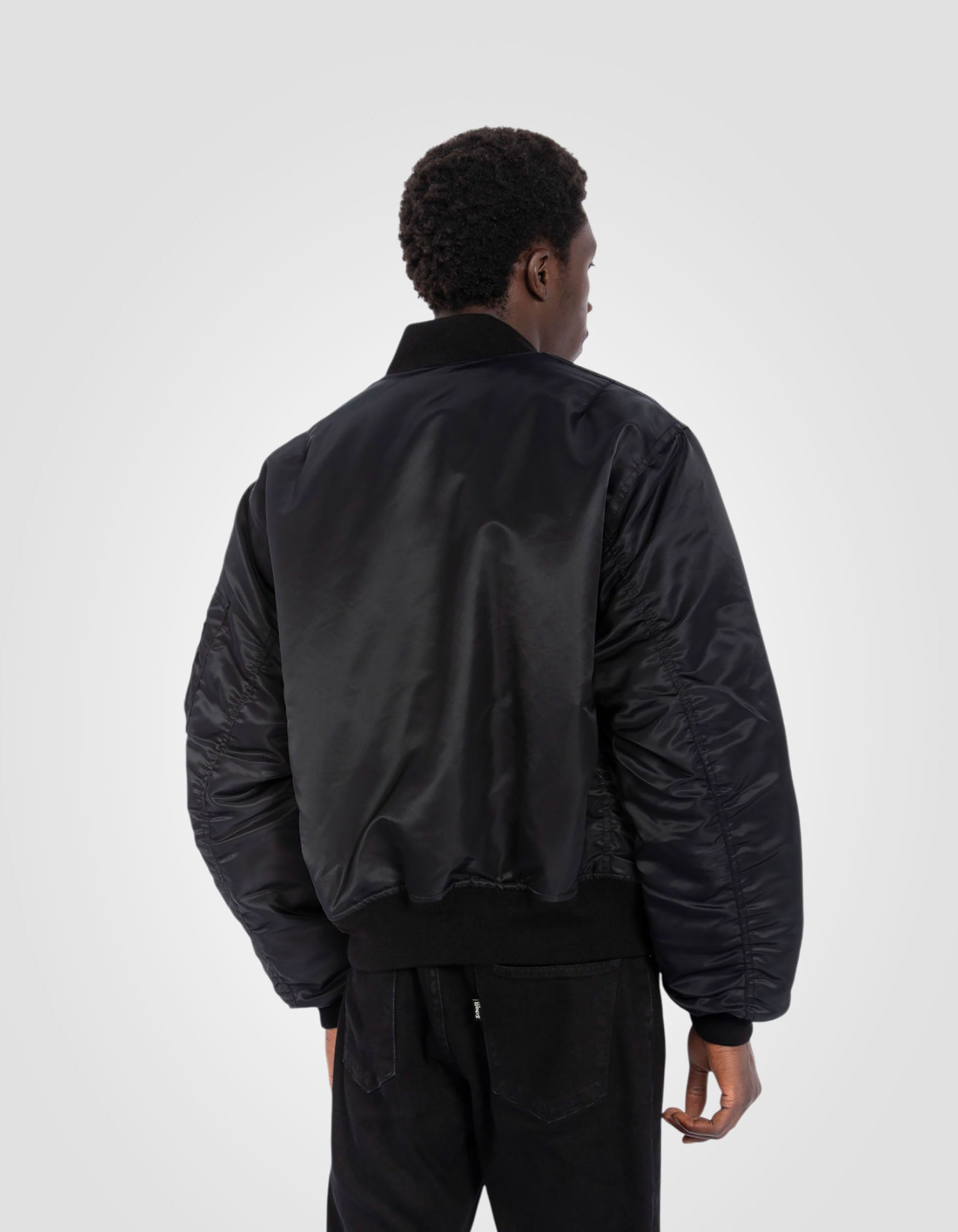 Recycled Nylon MA-1 90's bomber jacket, oversize fit-7