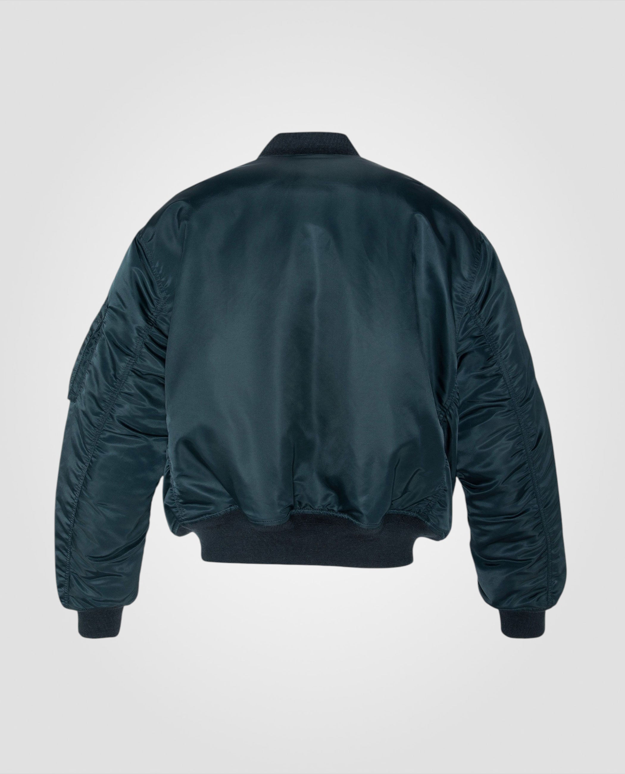 Recycled Nylon MA-1 90's bomber jacket, oversize fit-10