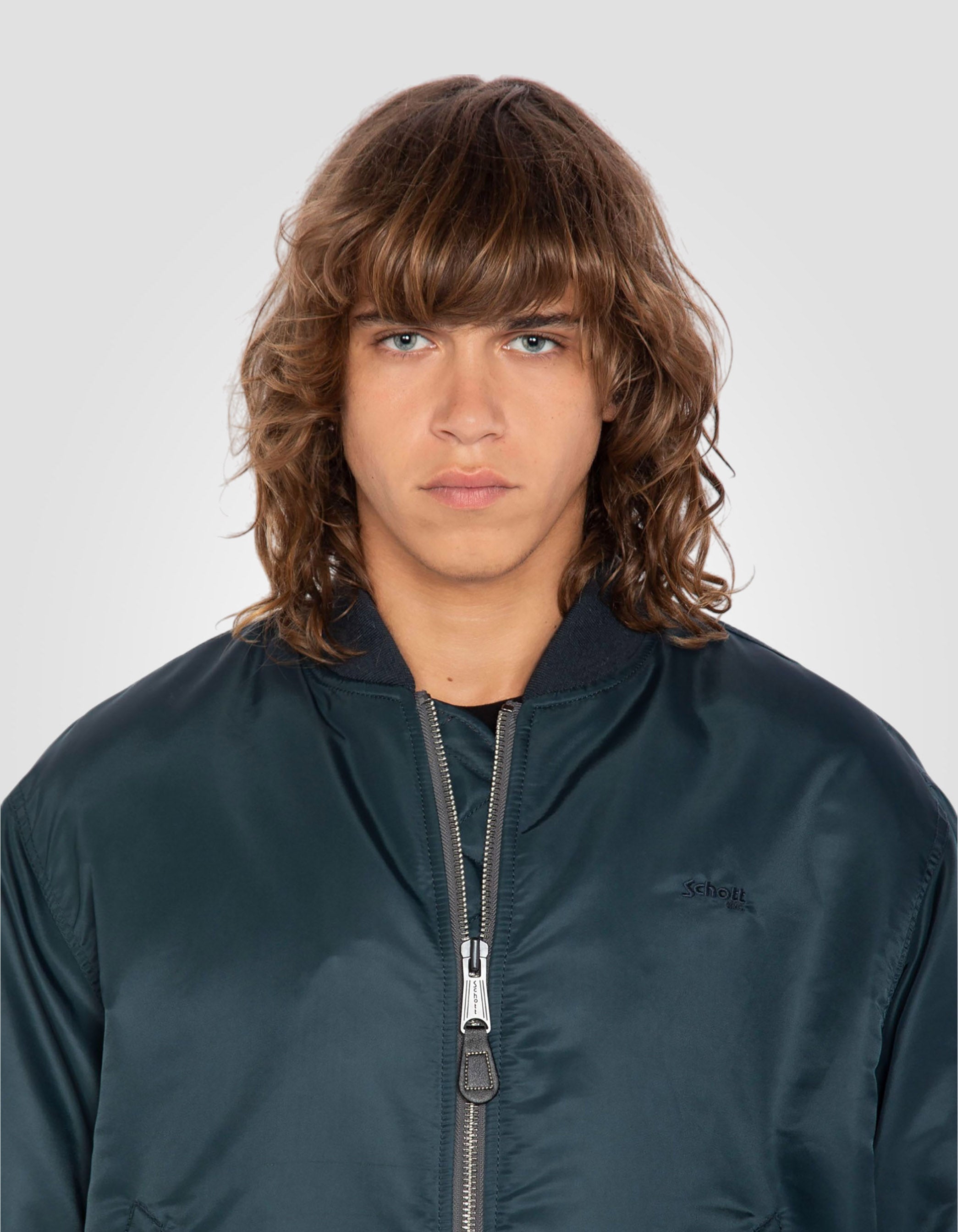 Recycled Nylon MA-1 90's bomber jacket, oversize fit-7