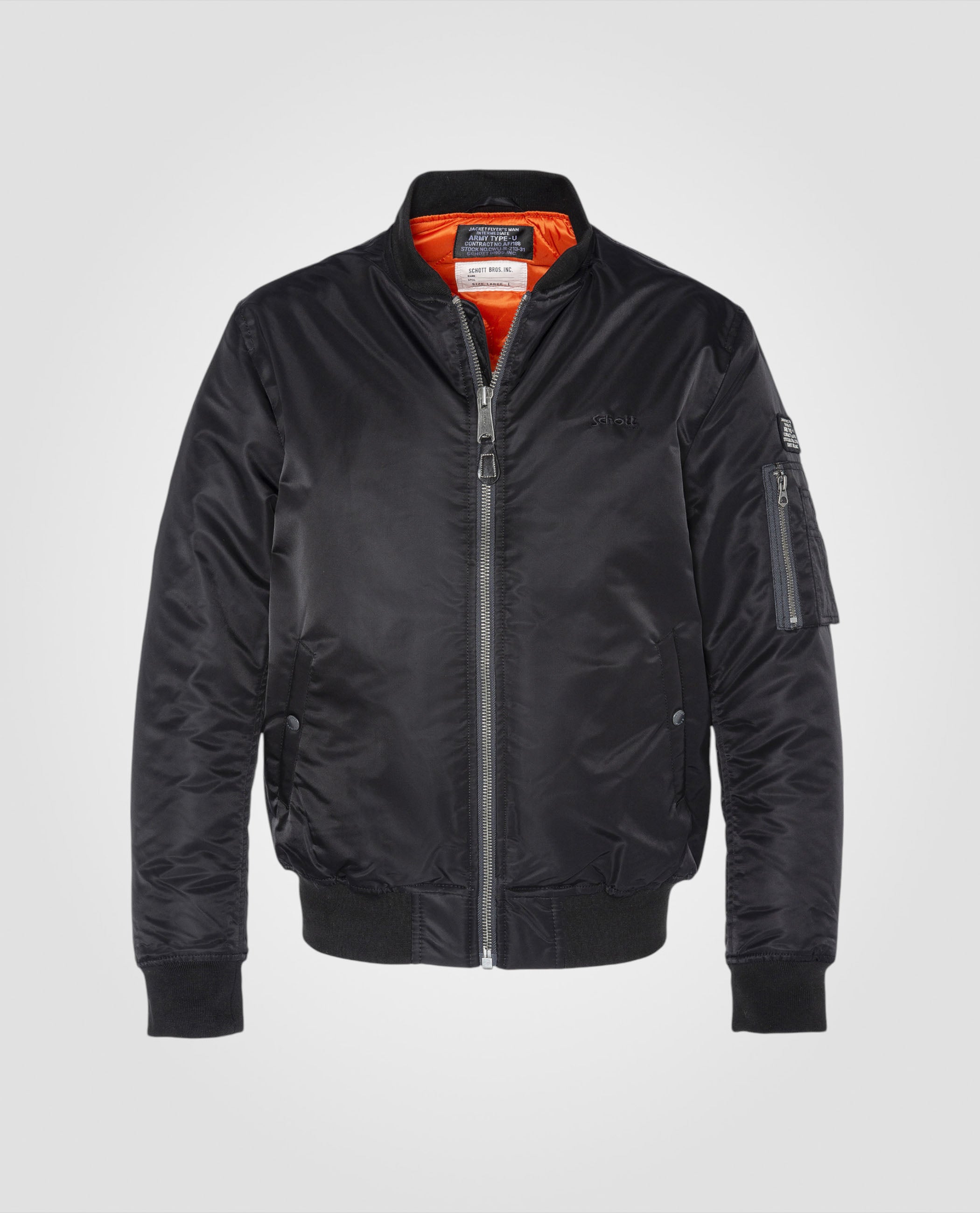 Recycled Nylon MA-1 bomber jacket, slim fit-2