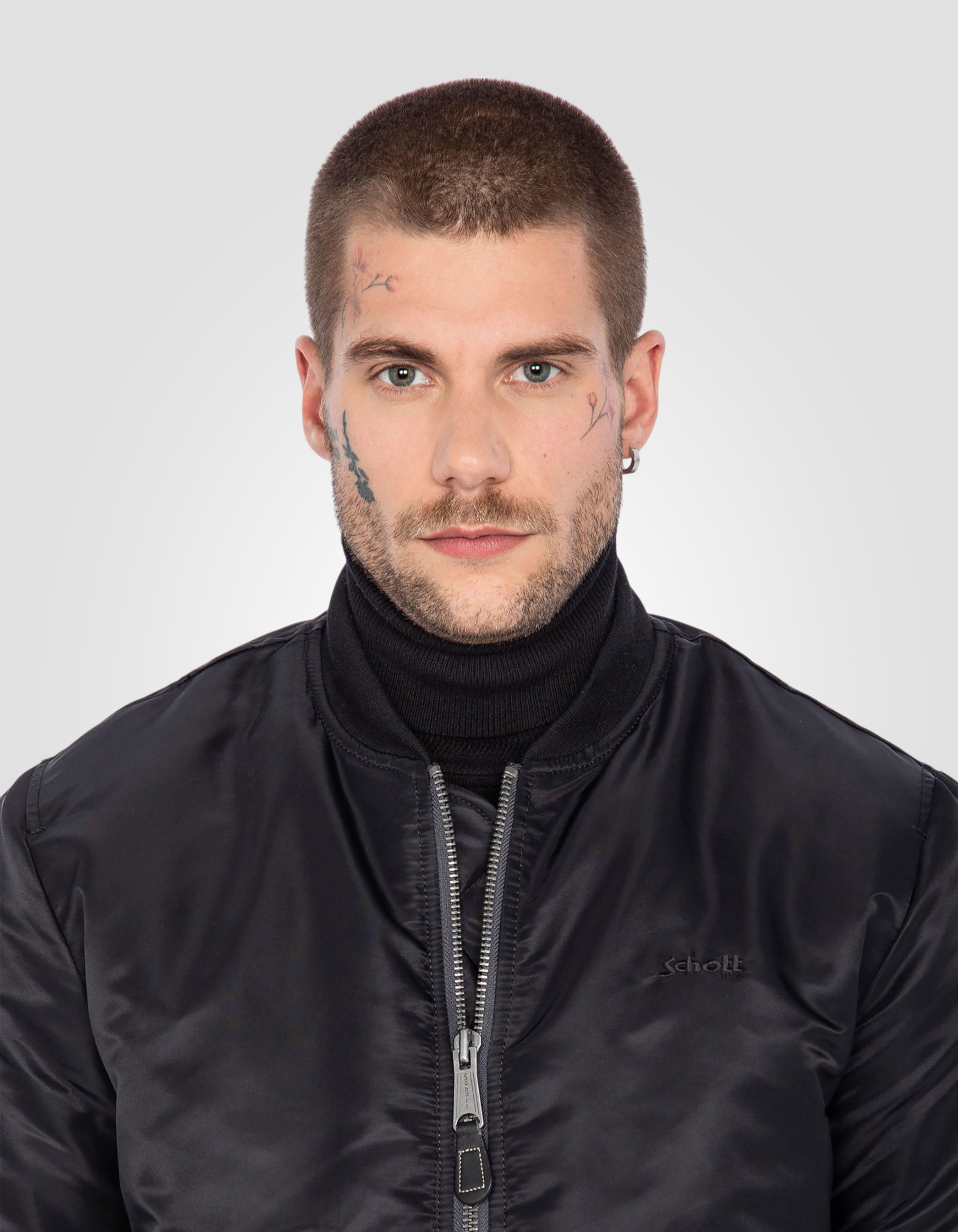 Recycled Nylon MA-1 bomber jacket, slim fit-5