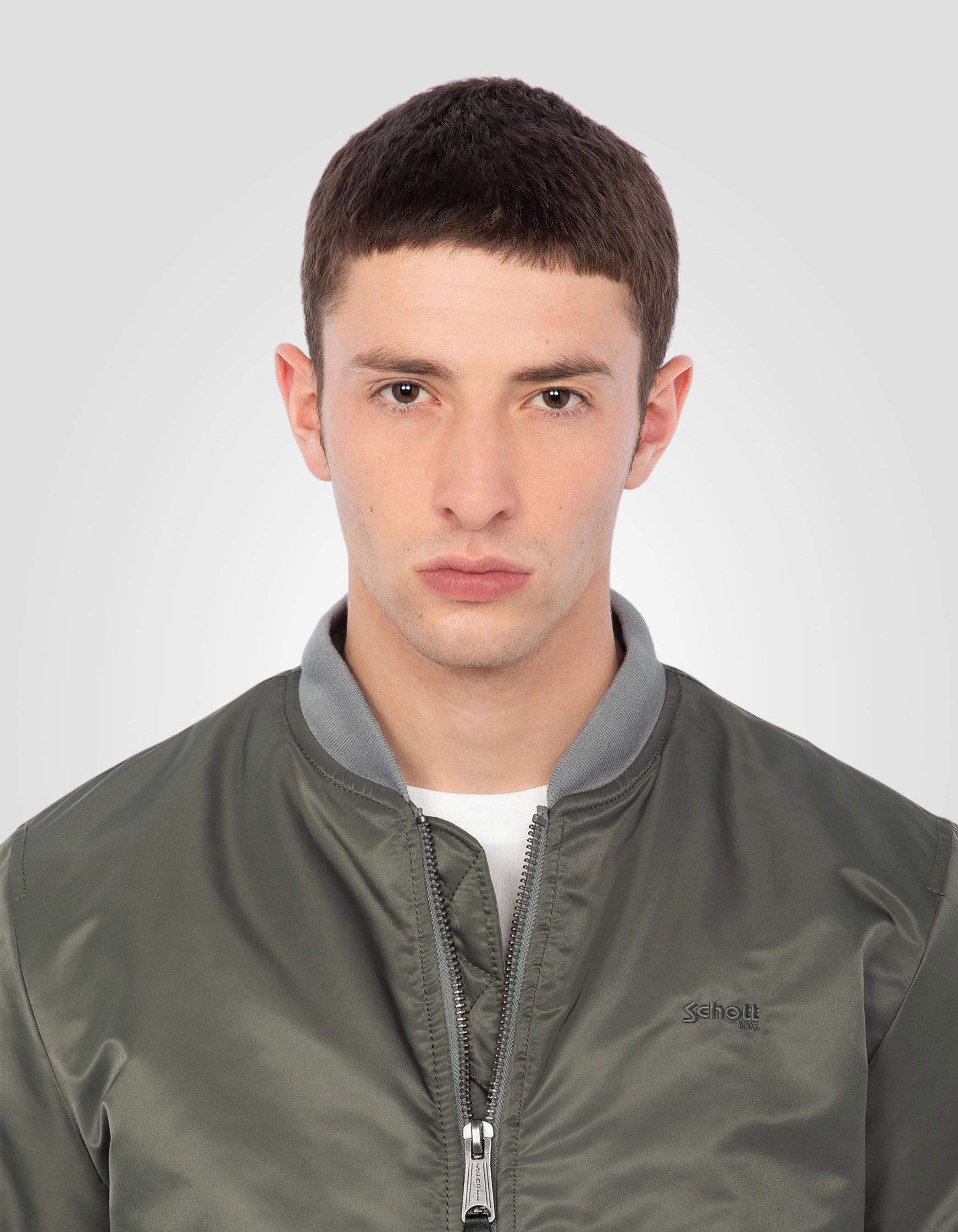 Recycled Nylon MA-1 bomber jacket, slim fit-5