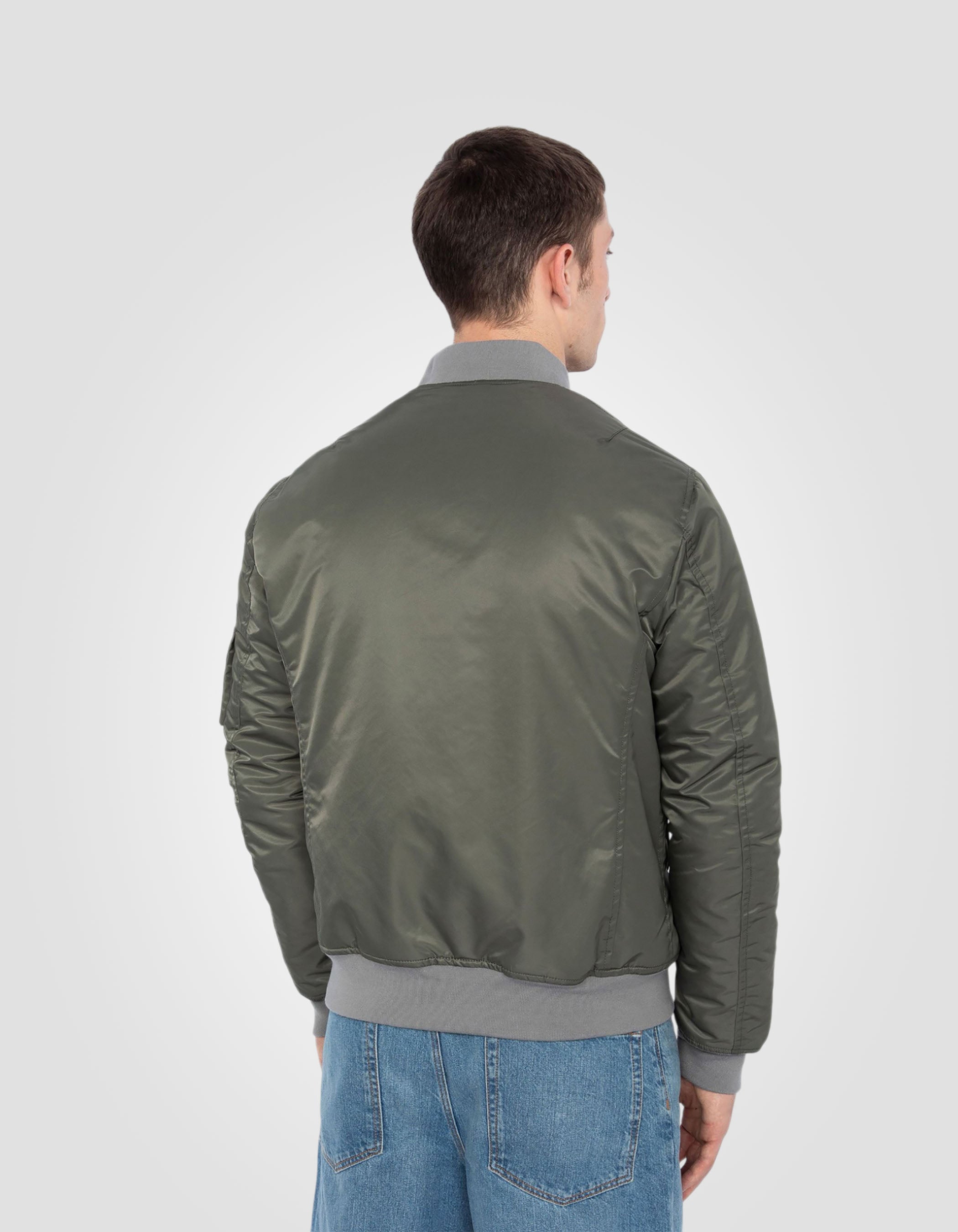 Recycled Nylon MA-1 bomber jacket, slim fit-6