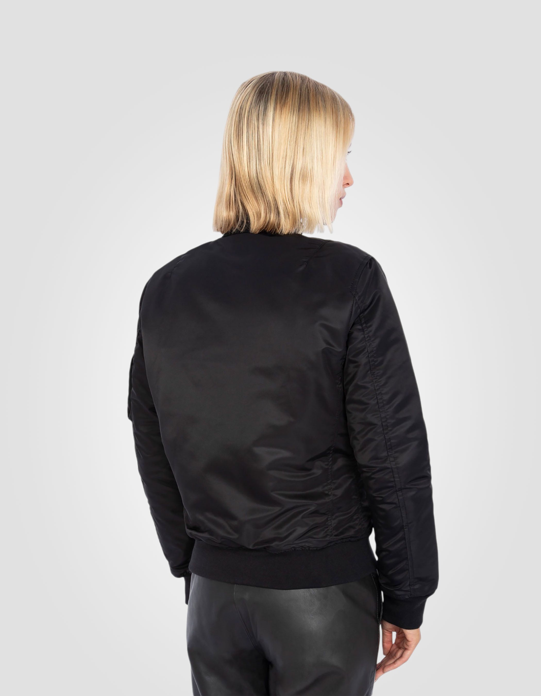 Recycled Nylon MA-1 bomber jacket, slim fit-6