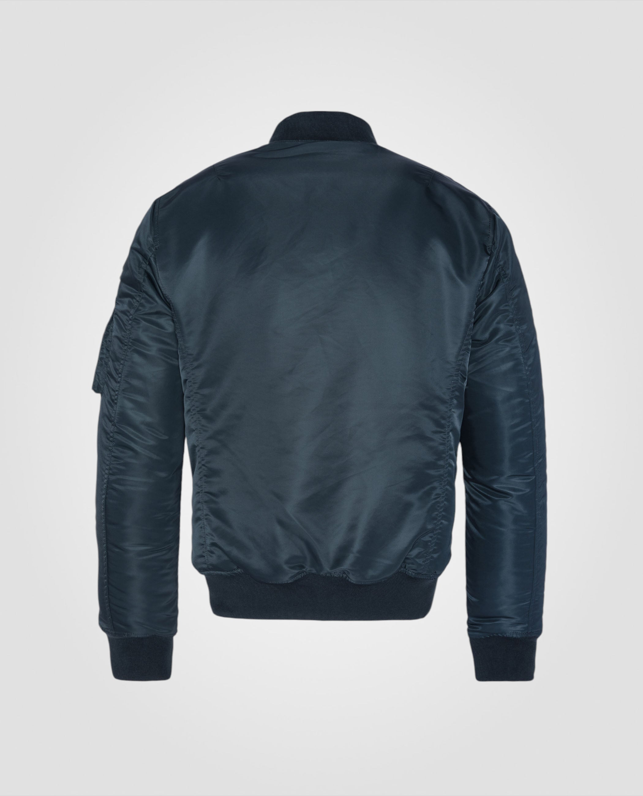 Recycled nylon patched MA-1 bomber jacket, slim fit-9