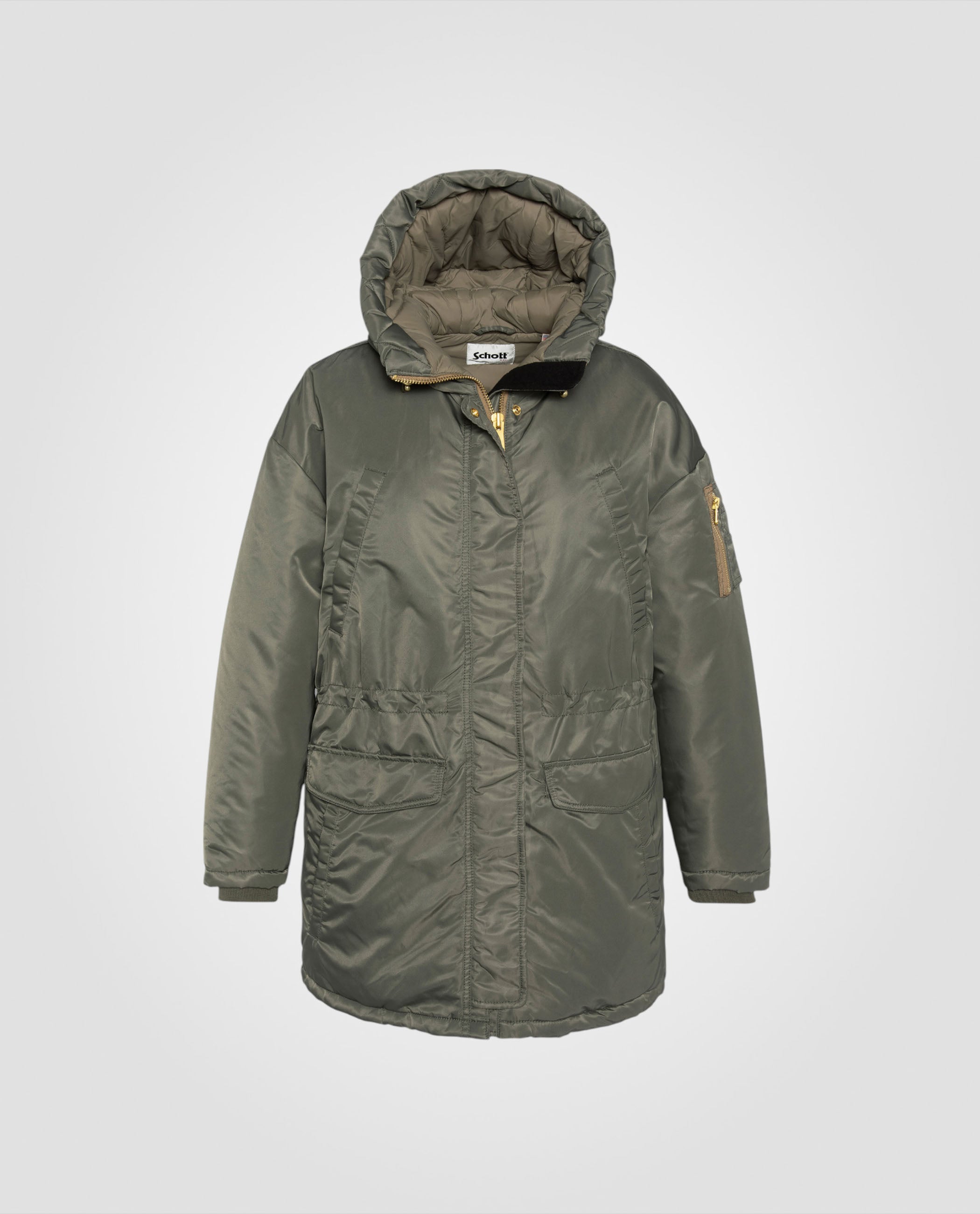 Oversize hooded army parka-2