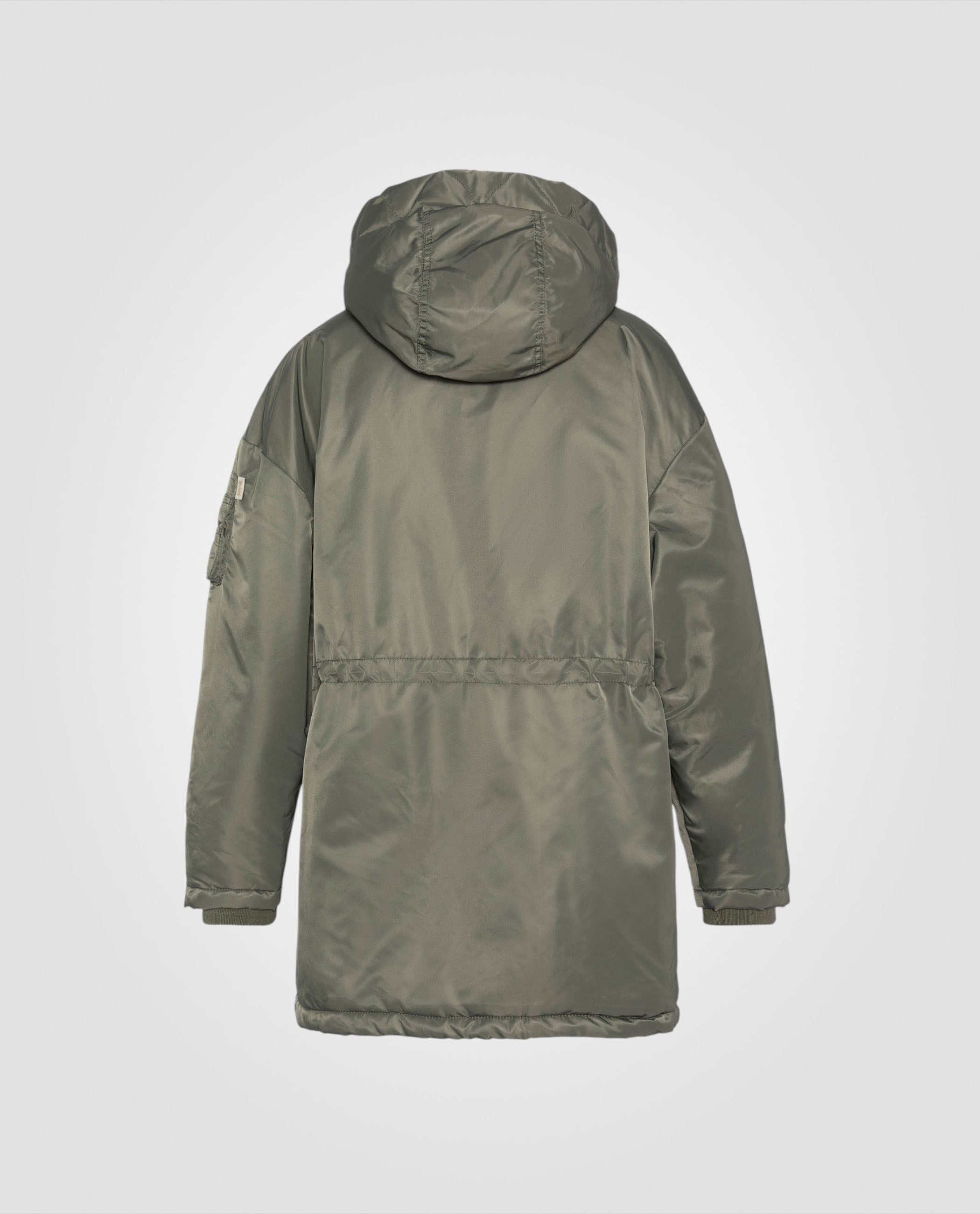 Oversize hooded army parka-8