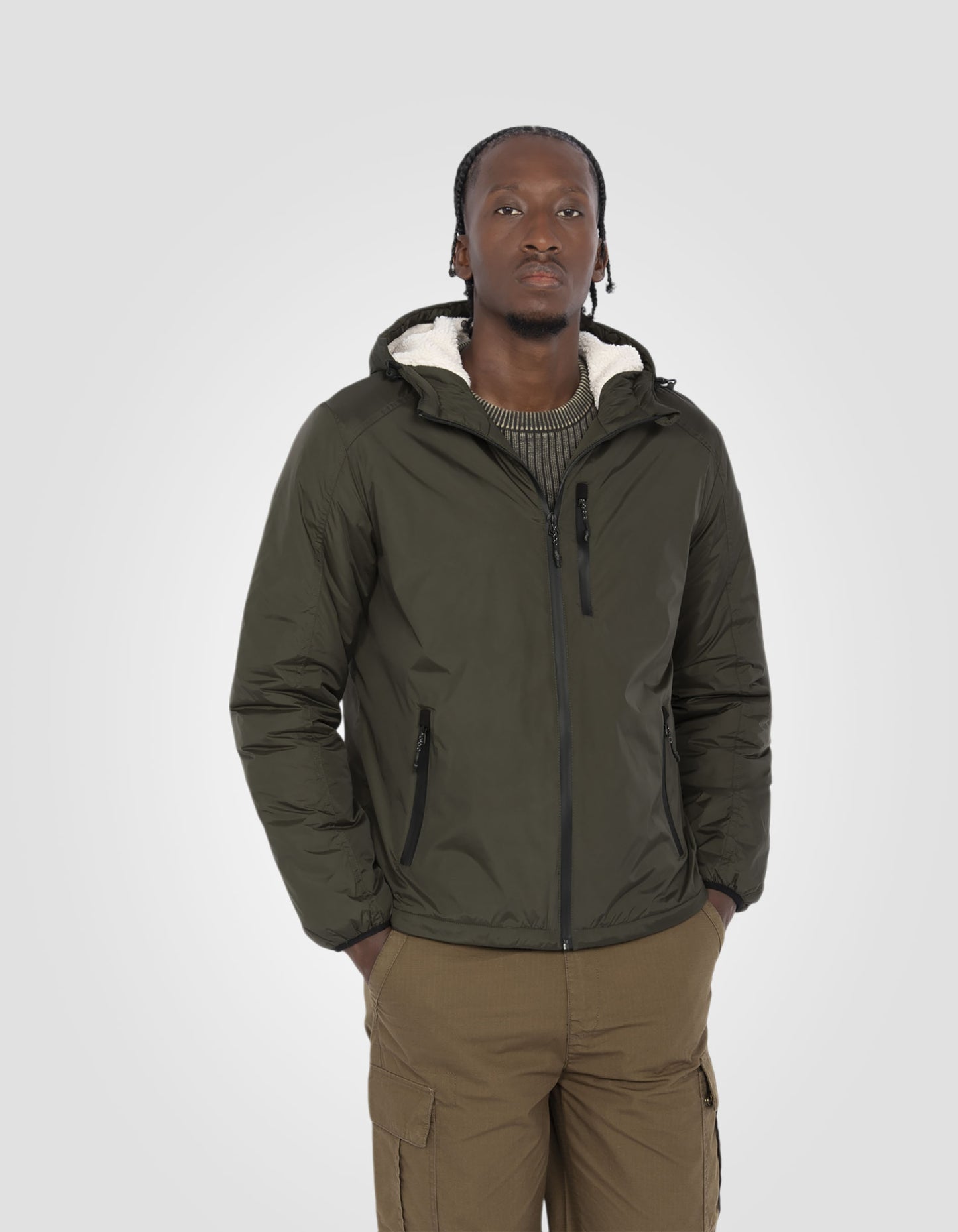 Parka mit Sherpa-Futter