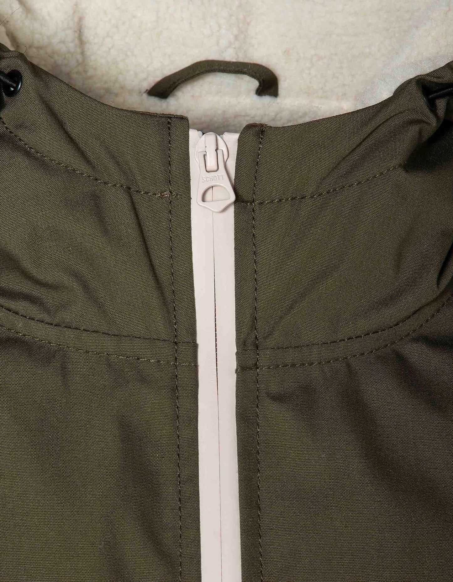 Langer Parka mit Sherpa-Futter