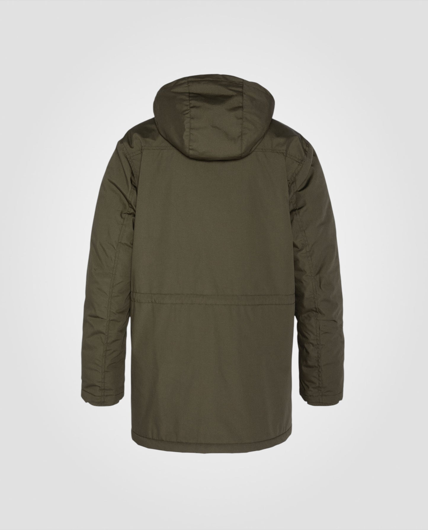 Langer Parka mit Sherpa-Futter