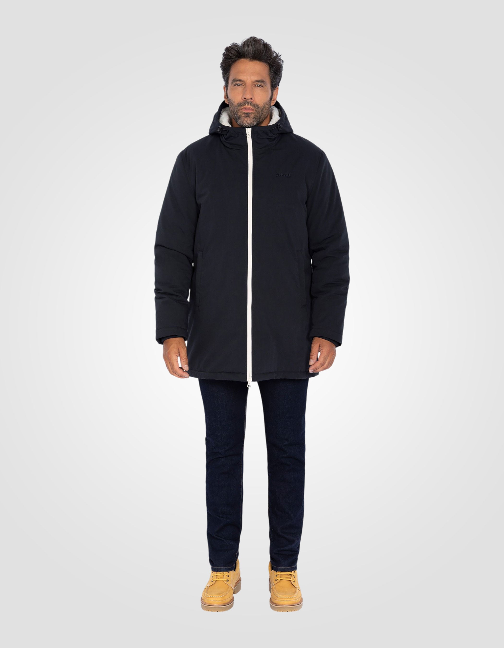 Langer Parka mit Sherpa-Futter-1