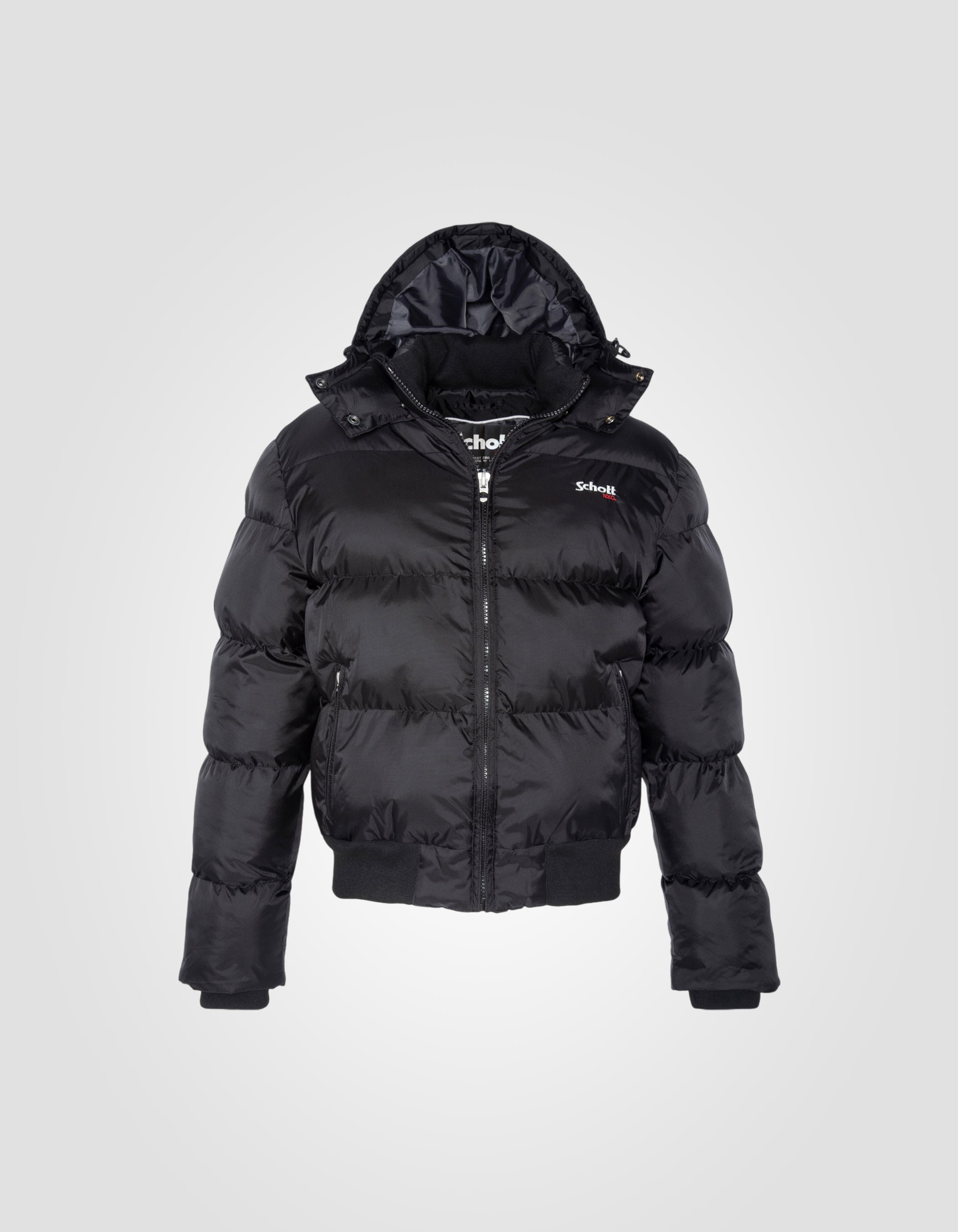 Boxy hooded puffer jacket-1