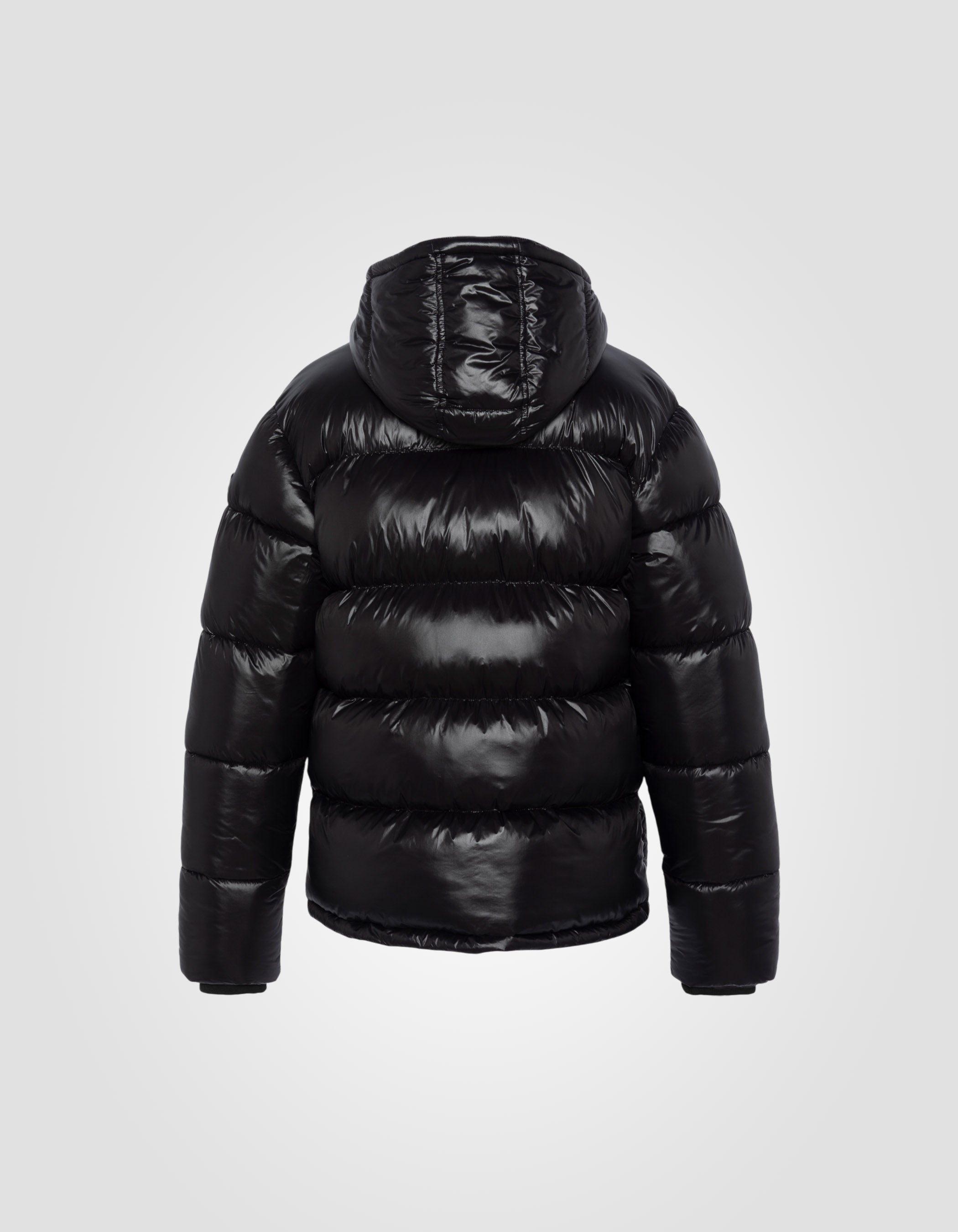 Shiny hooded puffer jacket-8