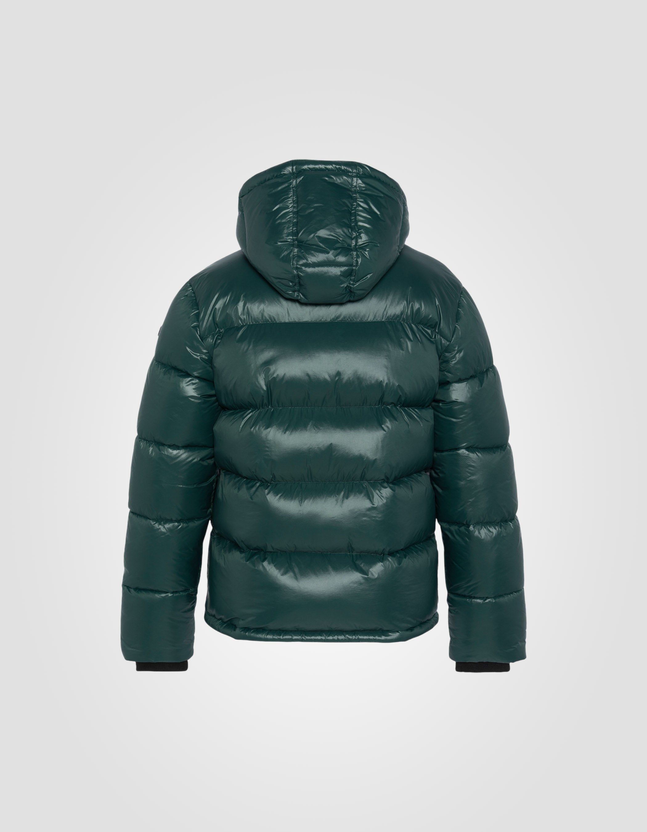 Shiny hooded puffer jacket-8