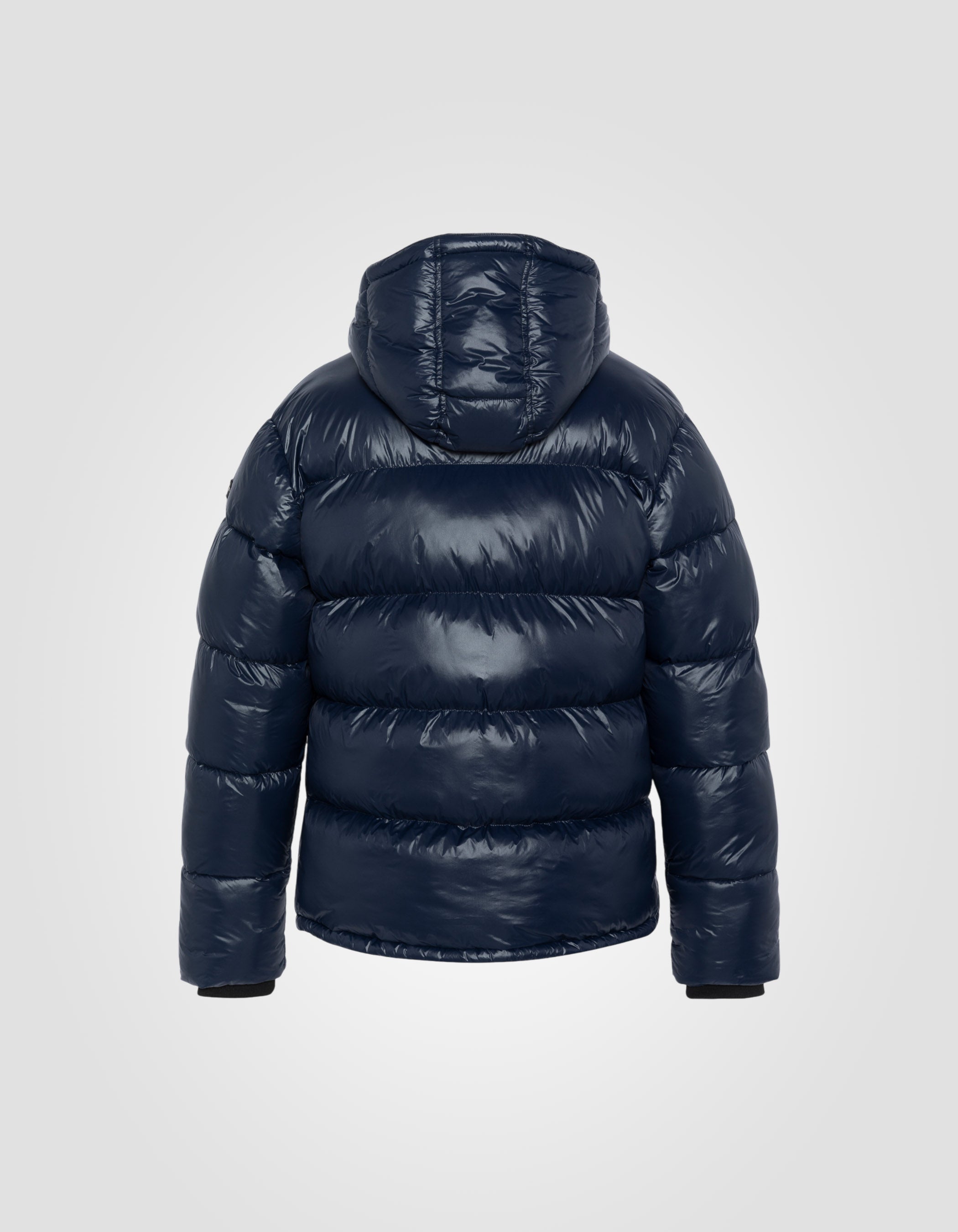 Shiny hooded puffer jacket-2